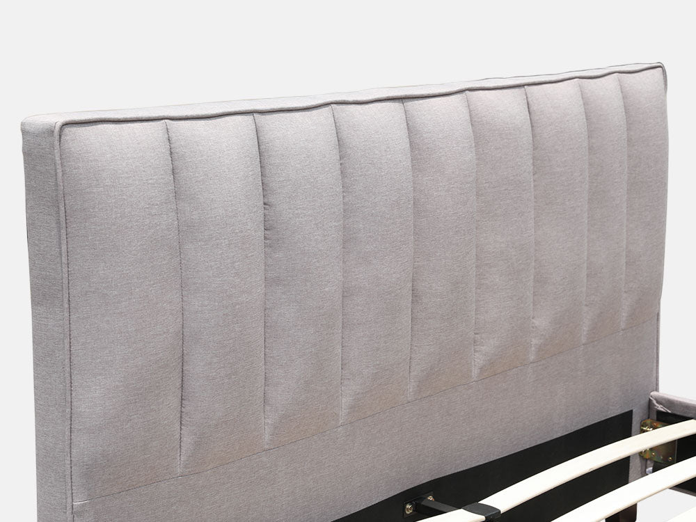 EIGER King Bed Frame - LIGHT GREY - Image 5