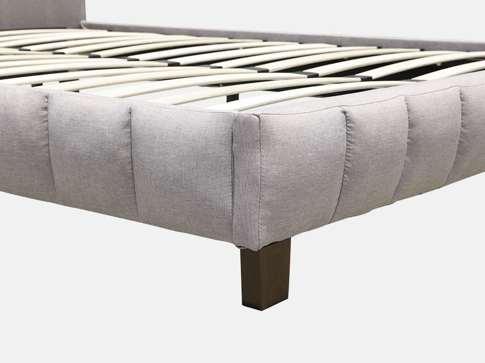 EIGER King Bed Frame - LIGHT GREY - Image 6