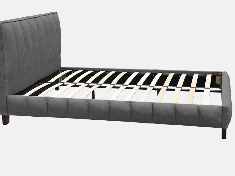 EIGER Queen Bed Frame - DARK GREY - Image 4