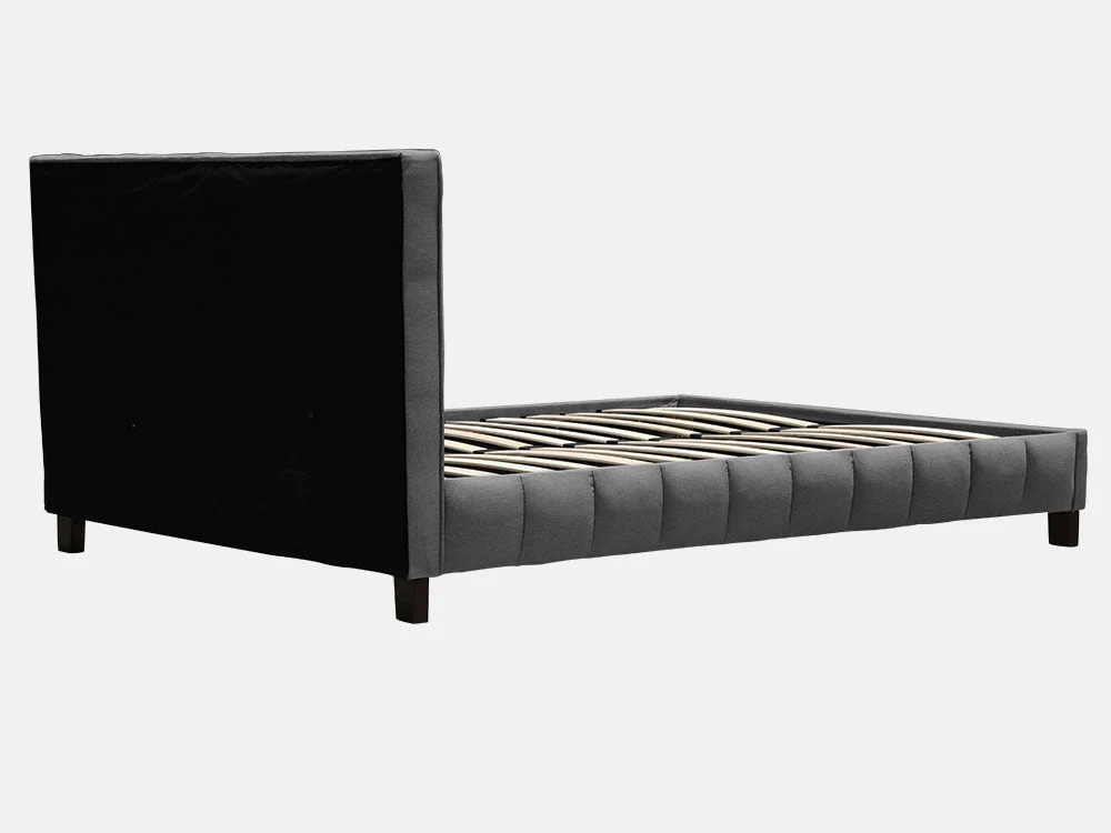 EIGER Queen Bed Frame - DARK GREY - Image 7