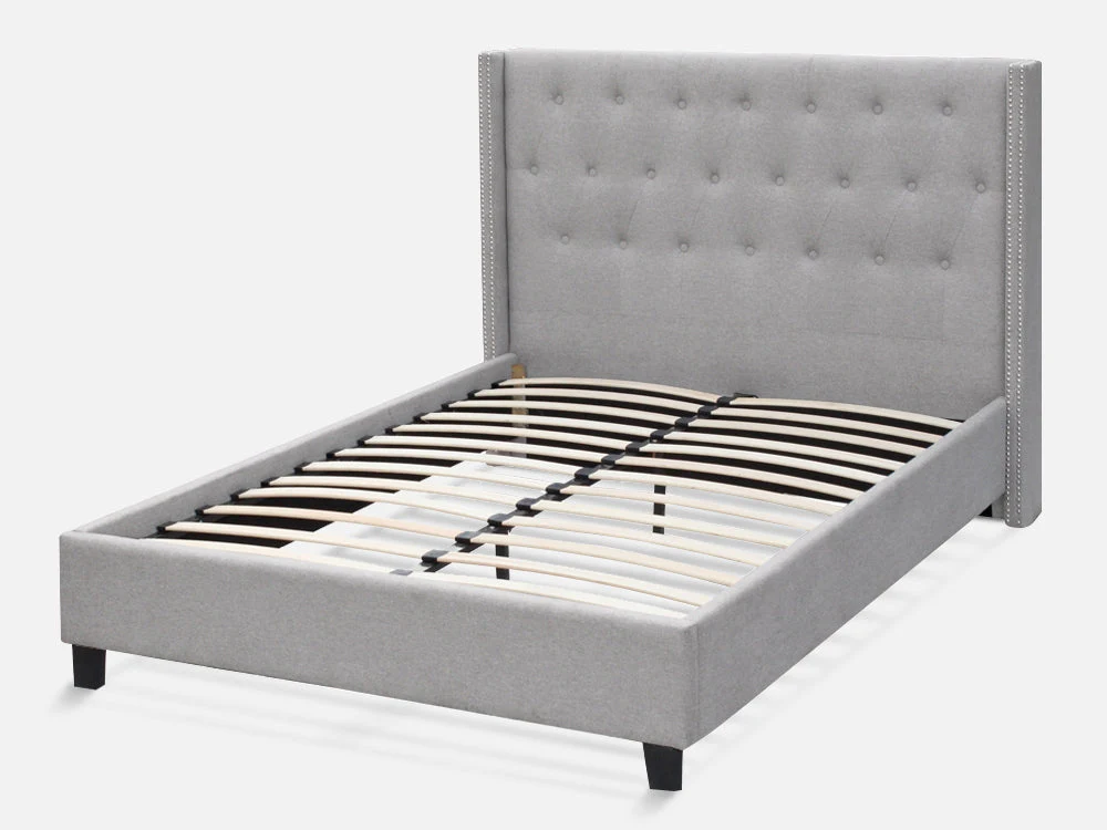 ELBRUS King Bed Frame - LIGHT GREY - Image 3