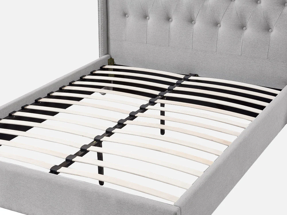 ELBRUS King Bed Frame - LIGHT GREY - Image 4