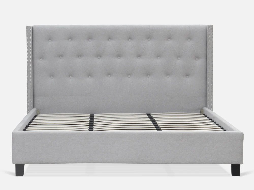 ELBRUS Super King Bed Frame - LIGHT GREY - Image 3