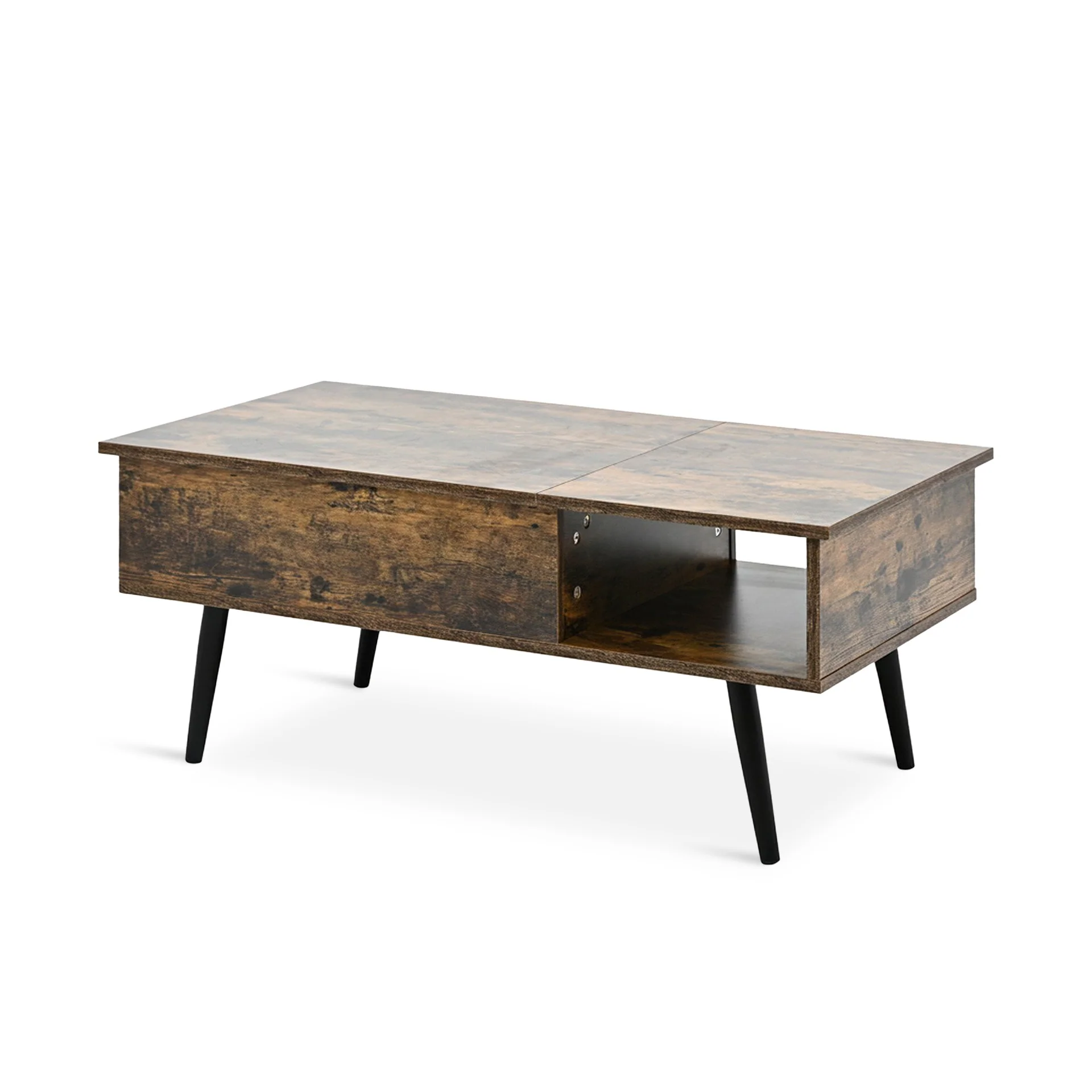 Elevate Lift Top Coffee Table - Rustic Brown - Image 6