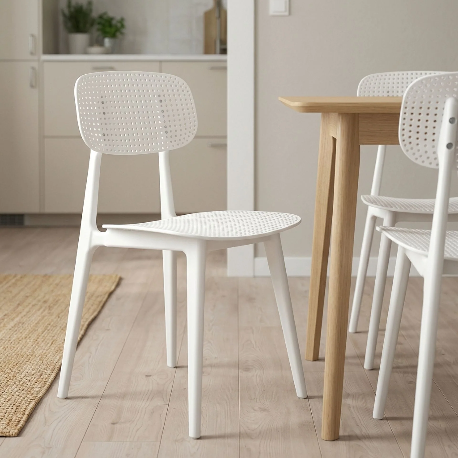 Elias Dining Chair - Set of 4 - White - Image 2