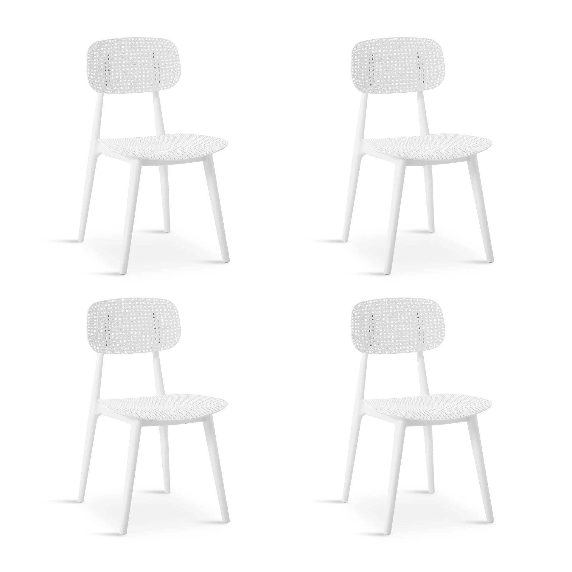 Elias Dining Chair - Set of 4 - White - Image 8