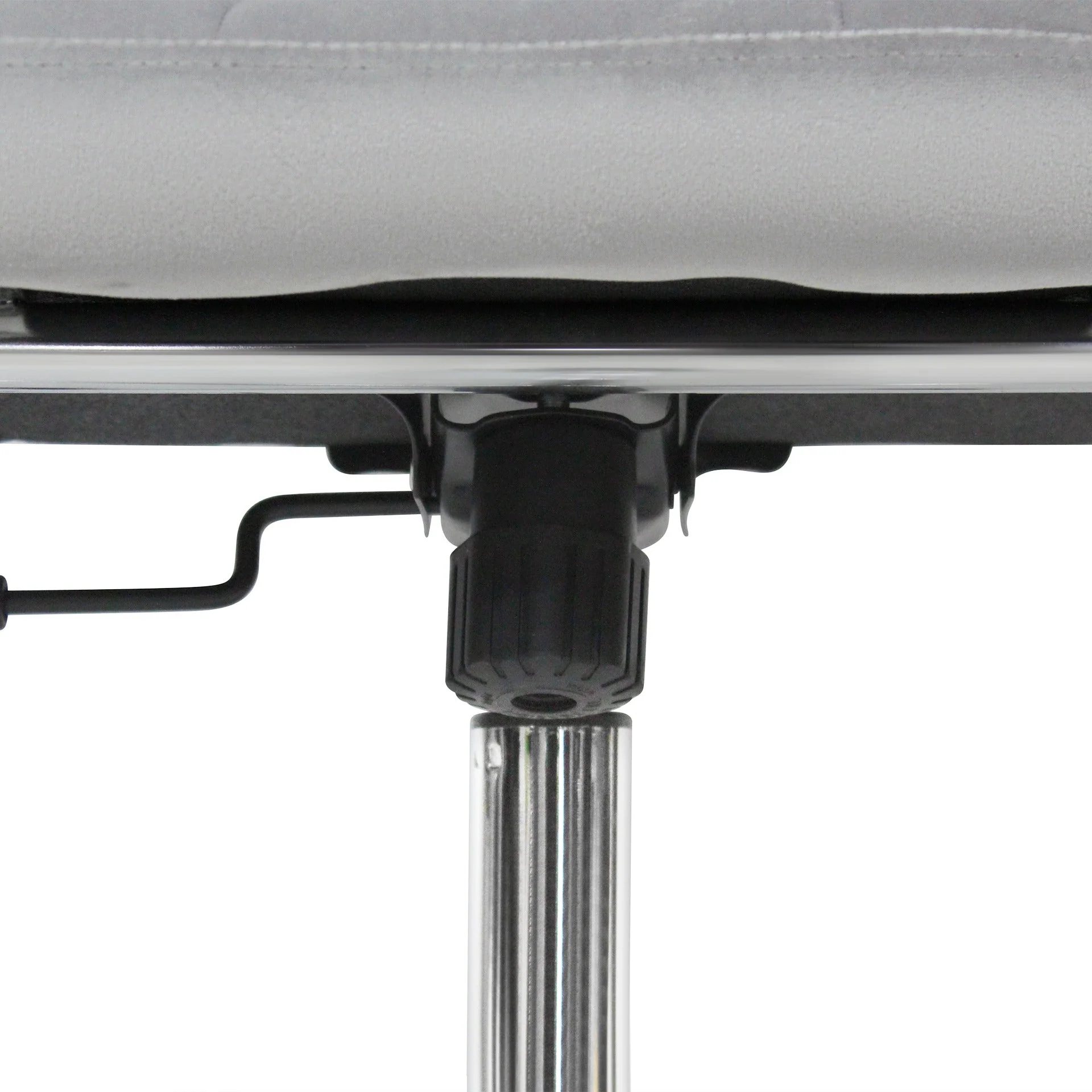 Eliezer Velvet Office Chair - Light Grey - Image 13