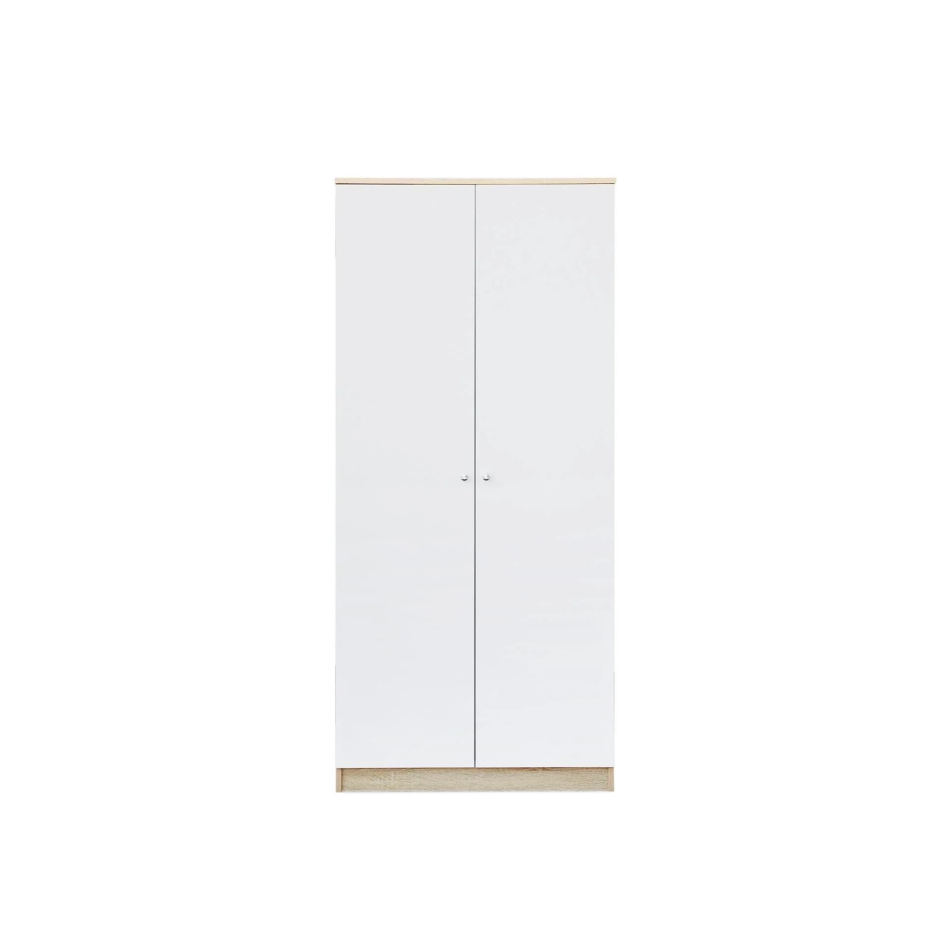 Ellis 2 Door Wardrobe - Oak + White - Image 5