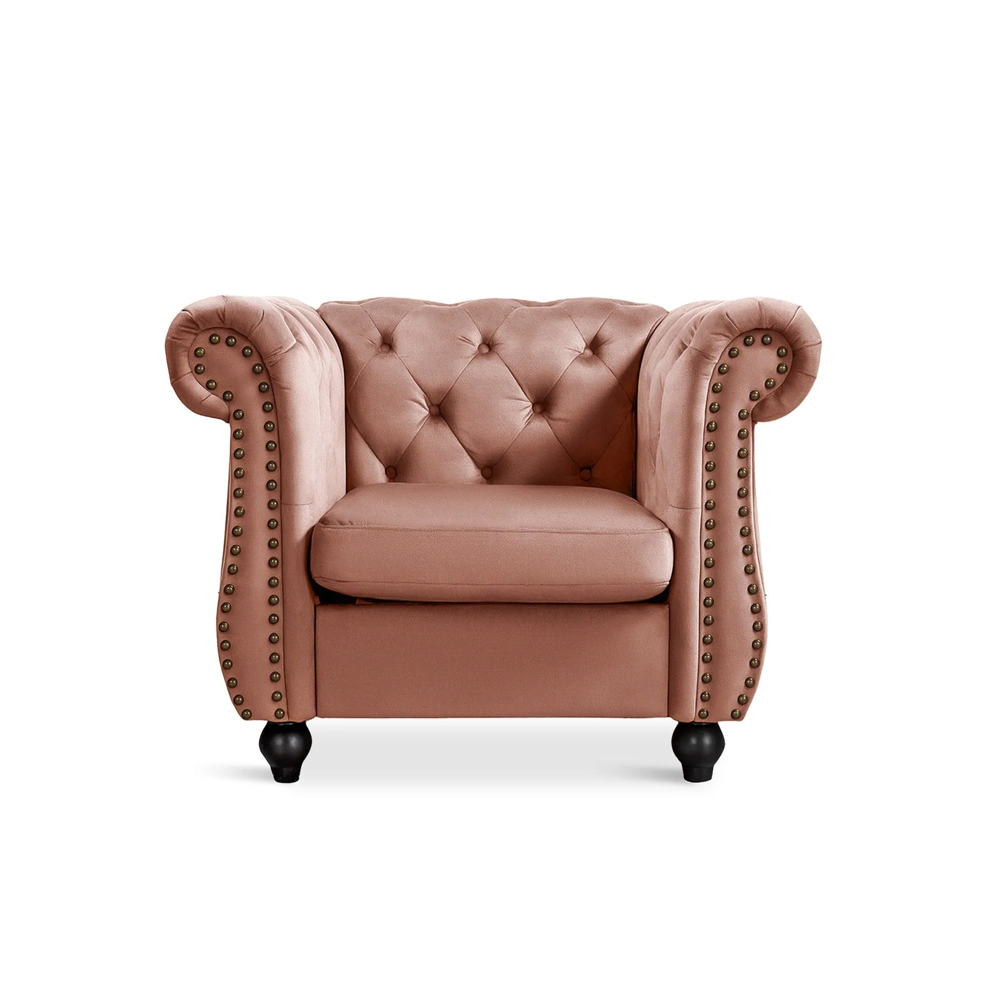 Emily Velvet Occasional Chair – Rose - Image 8