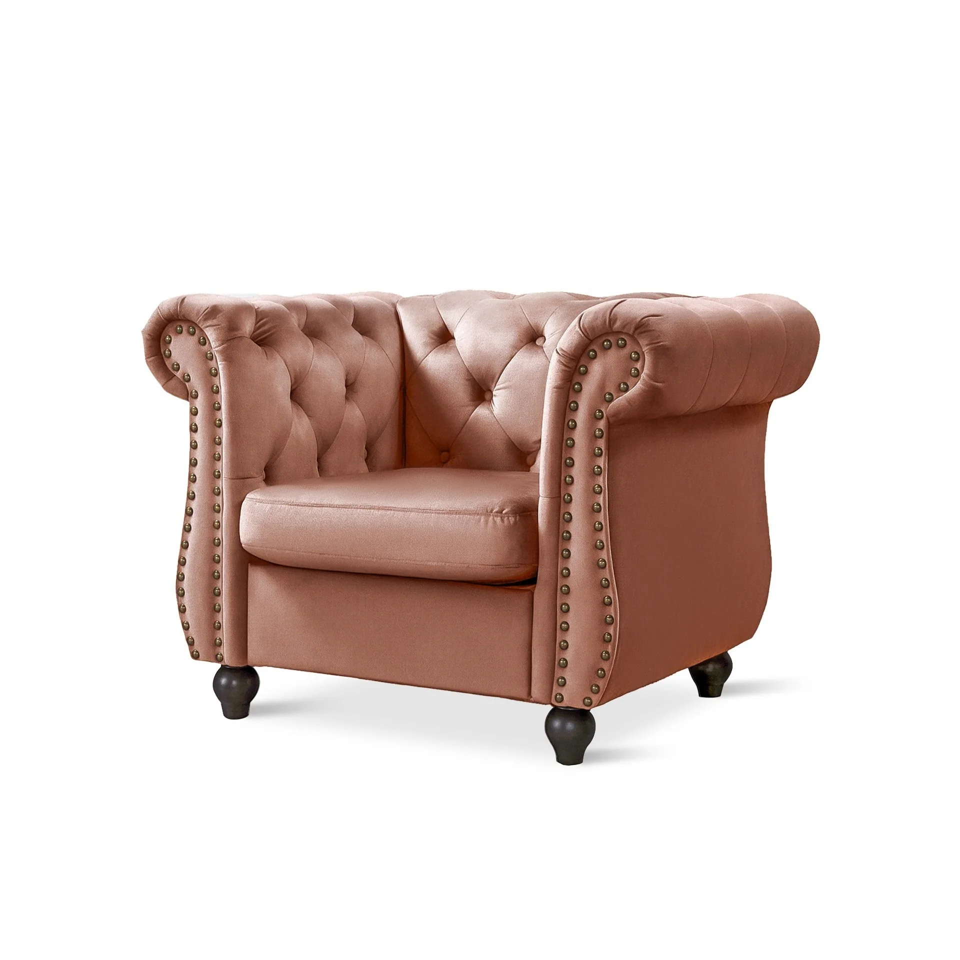 Emily Velvet Occasional Chair – Rose - Image 9