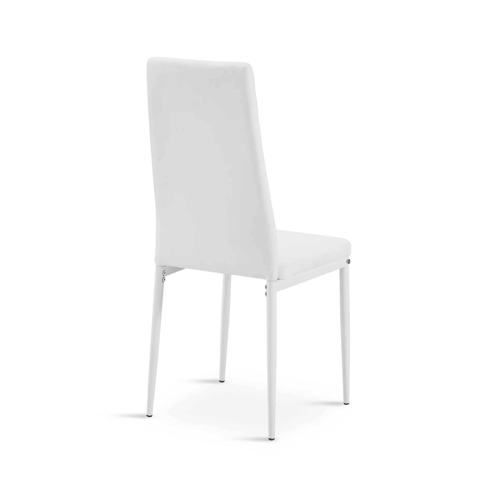 Ethan PU Leather Dining Chair - Set of 4 - White - Image 11