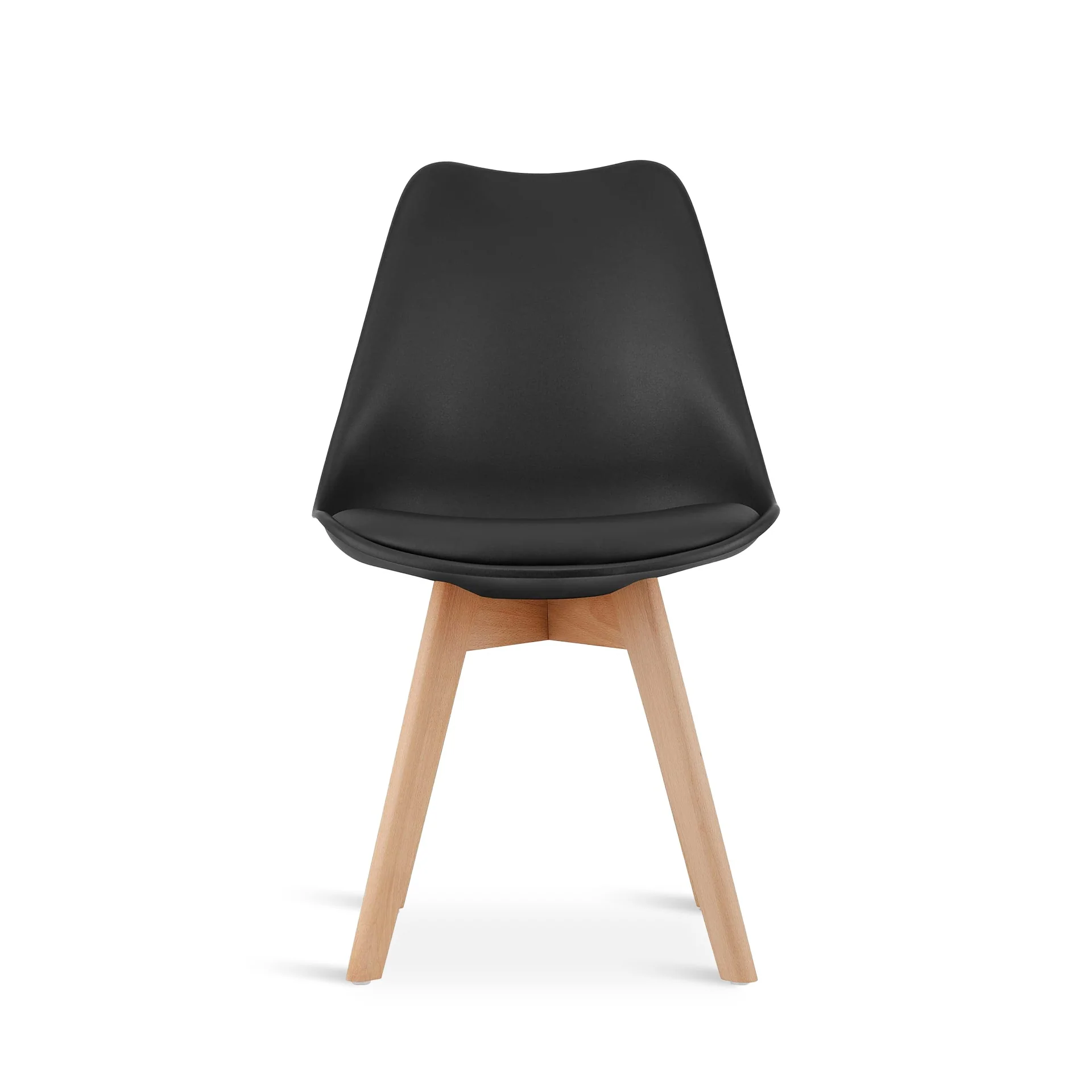 Evelyn Dining Chair Padded - Set of 4 - Black - Image 5