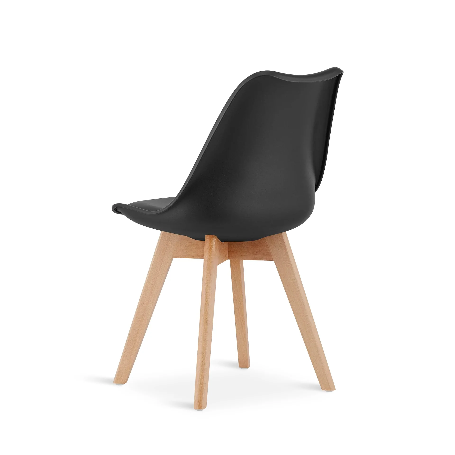 Evelyn Dining Chair Padded - Set of 4 - Black - Image 7