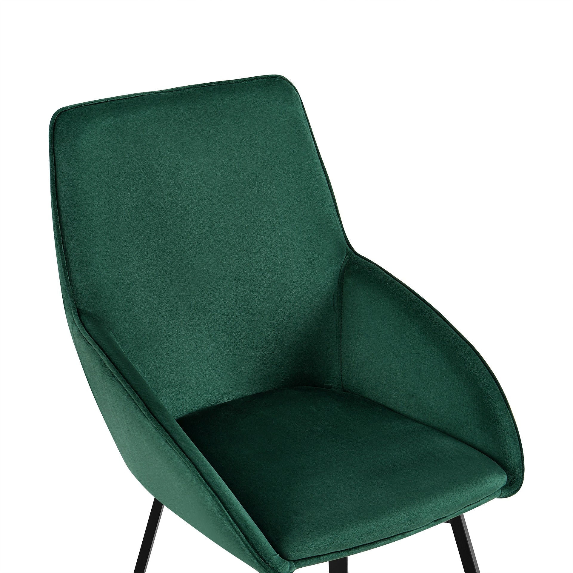 Everlow Swivel Velvet Dining Chair - Set of 2 - Green - Image 11