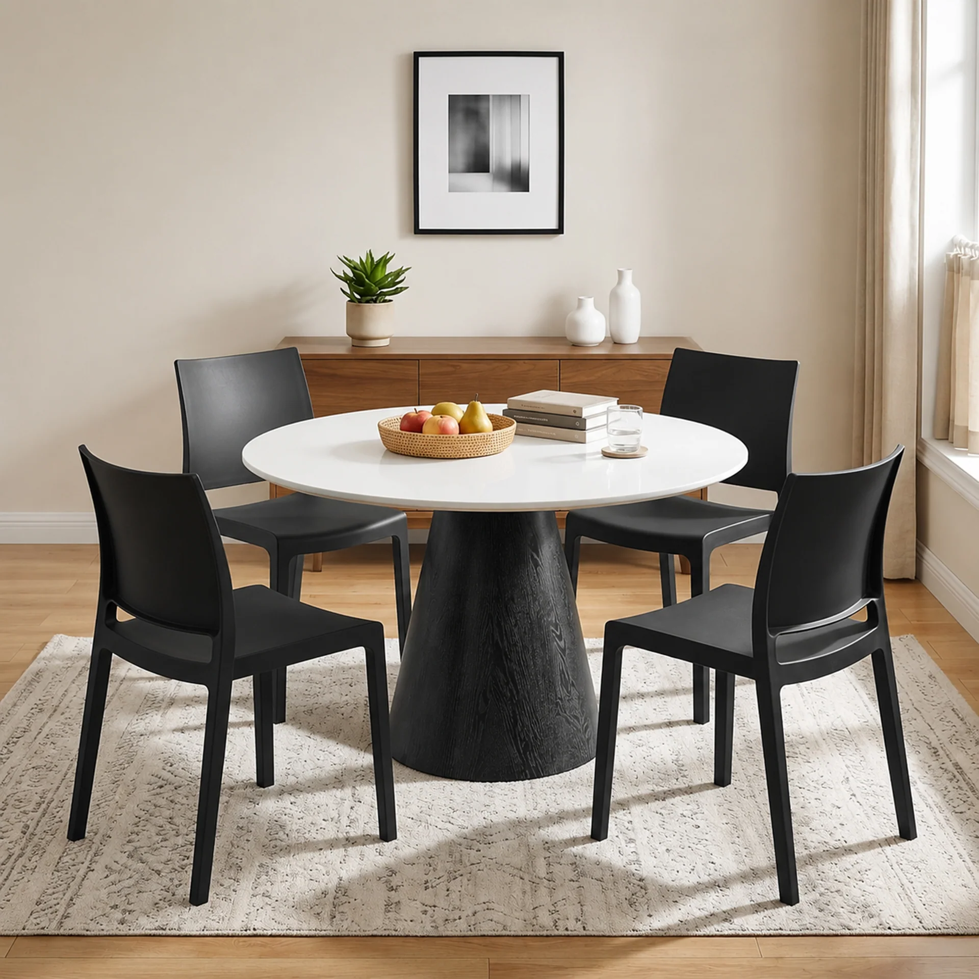 Ezekiel Dining Chair - Set of 4 - Black - Image 4