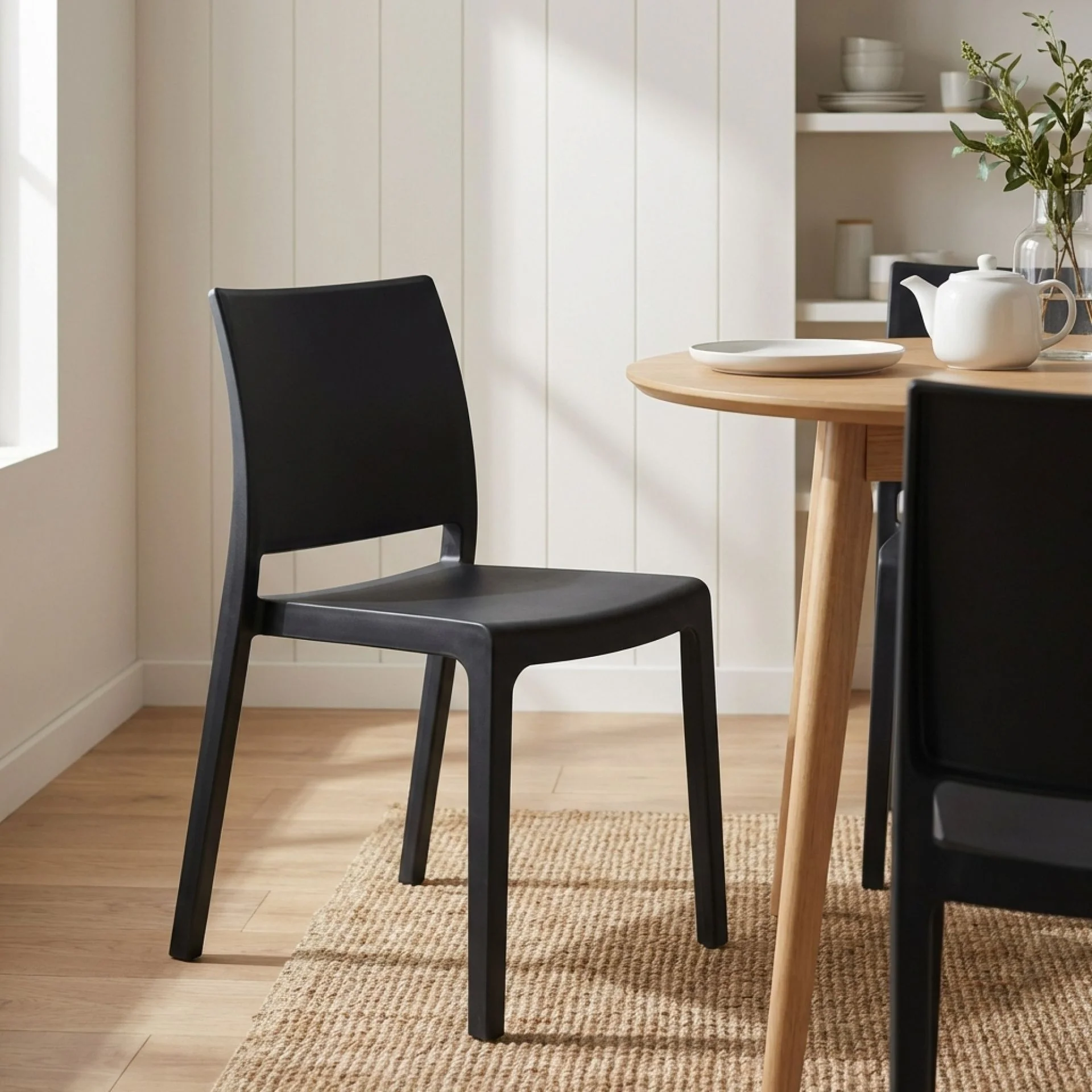 Ezekiel Dining Chair - Set of 4 - Black - Image 6