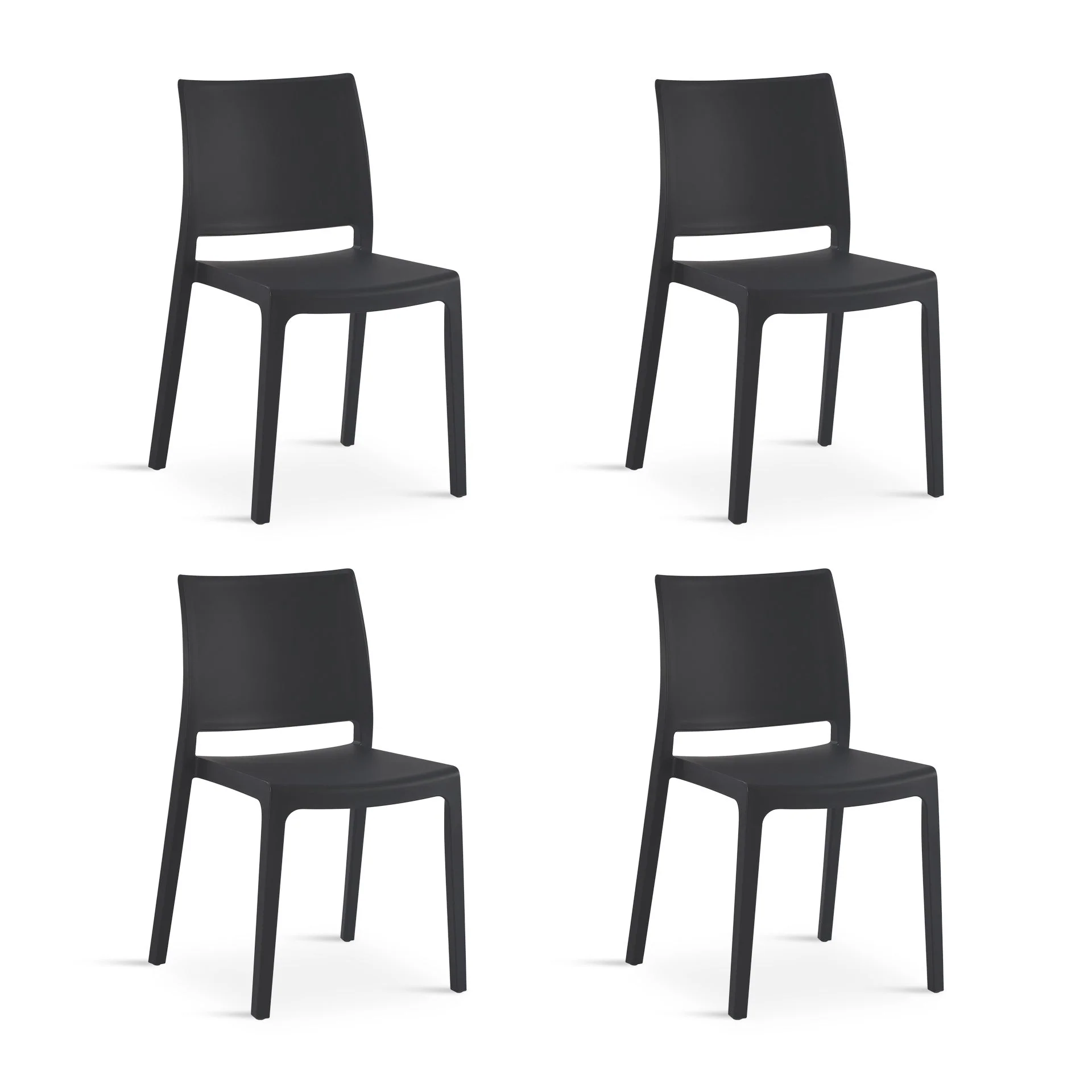 Ezekiel Dining Chair - Set of 4 - Black - Image 7