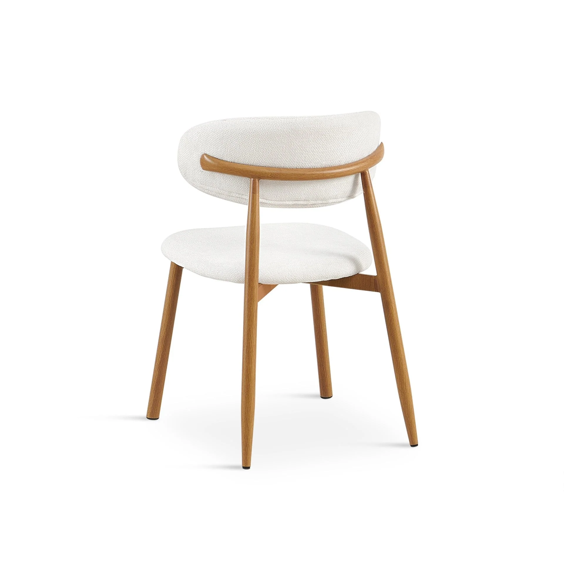 Fable Fabric Dining Chair - Set of 4 - Beige - Image 9