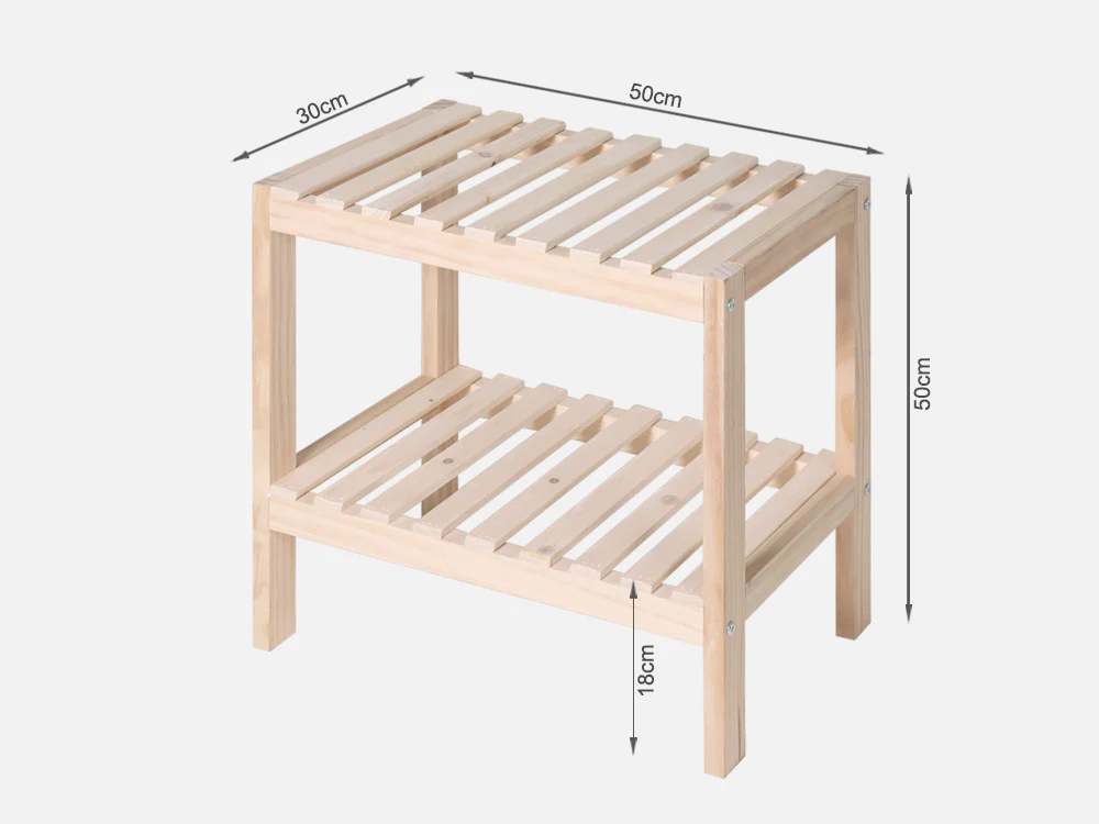 FARIS Wooden Storage Shelf - Oak - Image 8