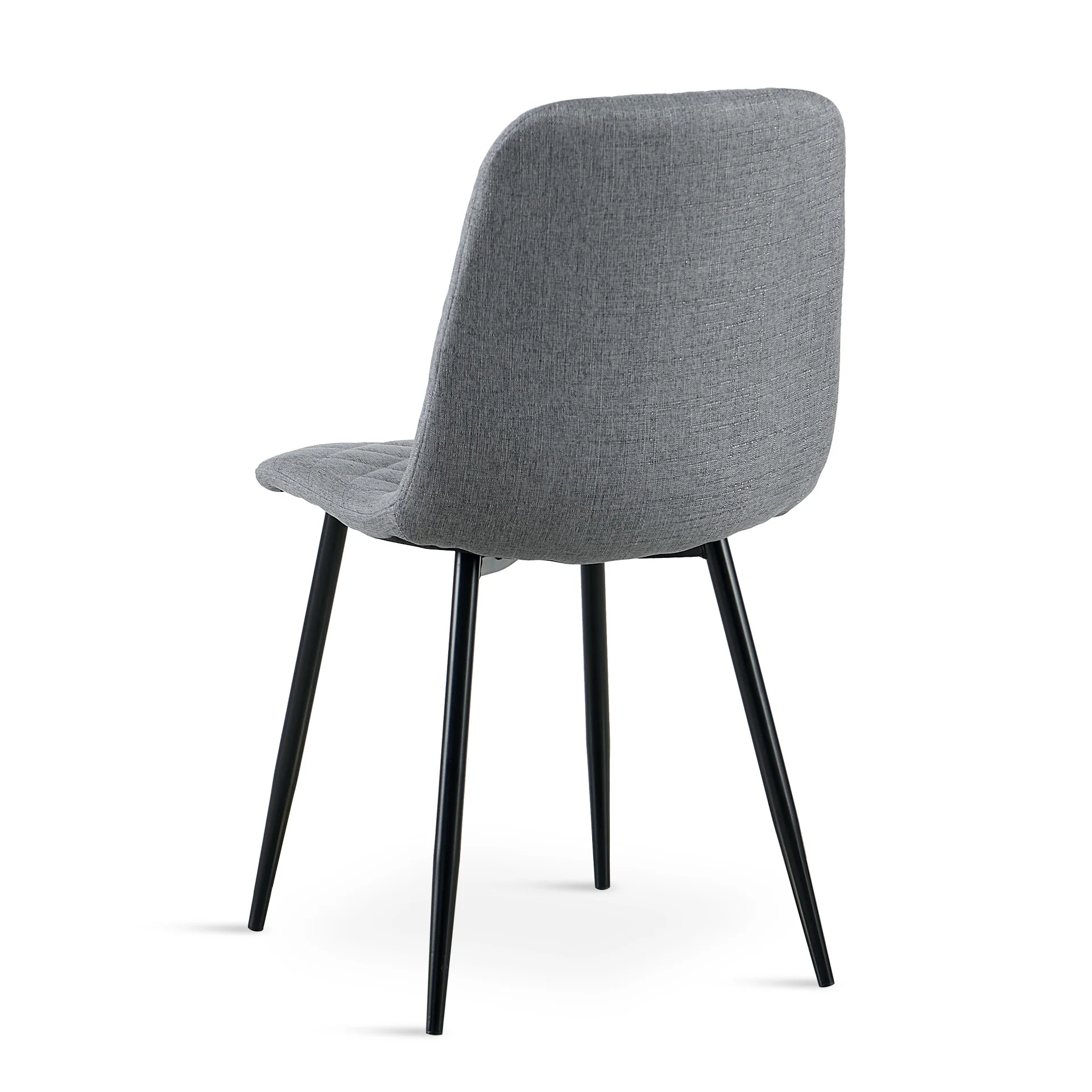 Fika Linen Dining Chair - Set of 4 - Grey - Image 8