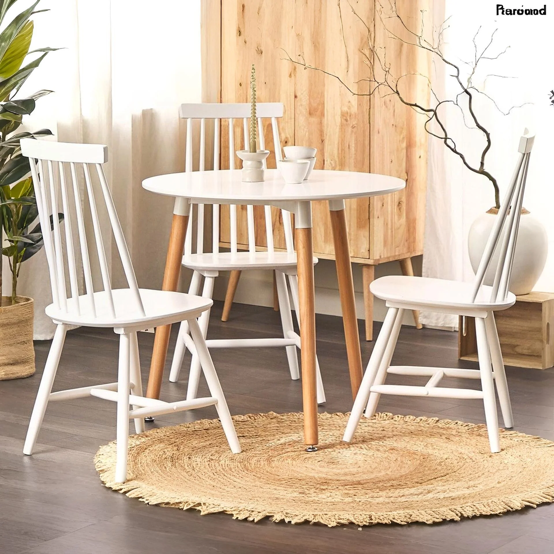 Finley Dining Table Round 80 x 76cm - White