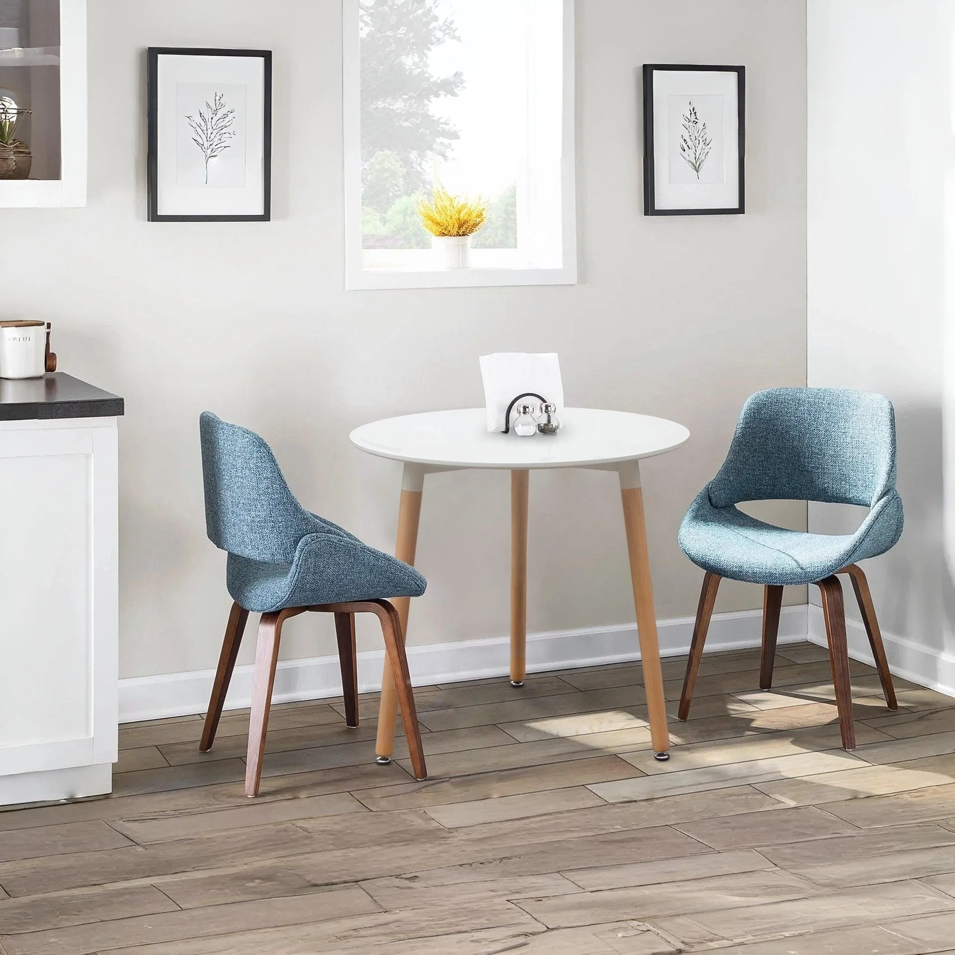 Finley Dining Table Round 80 x 76cm - White - Image 2