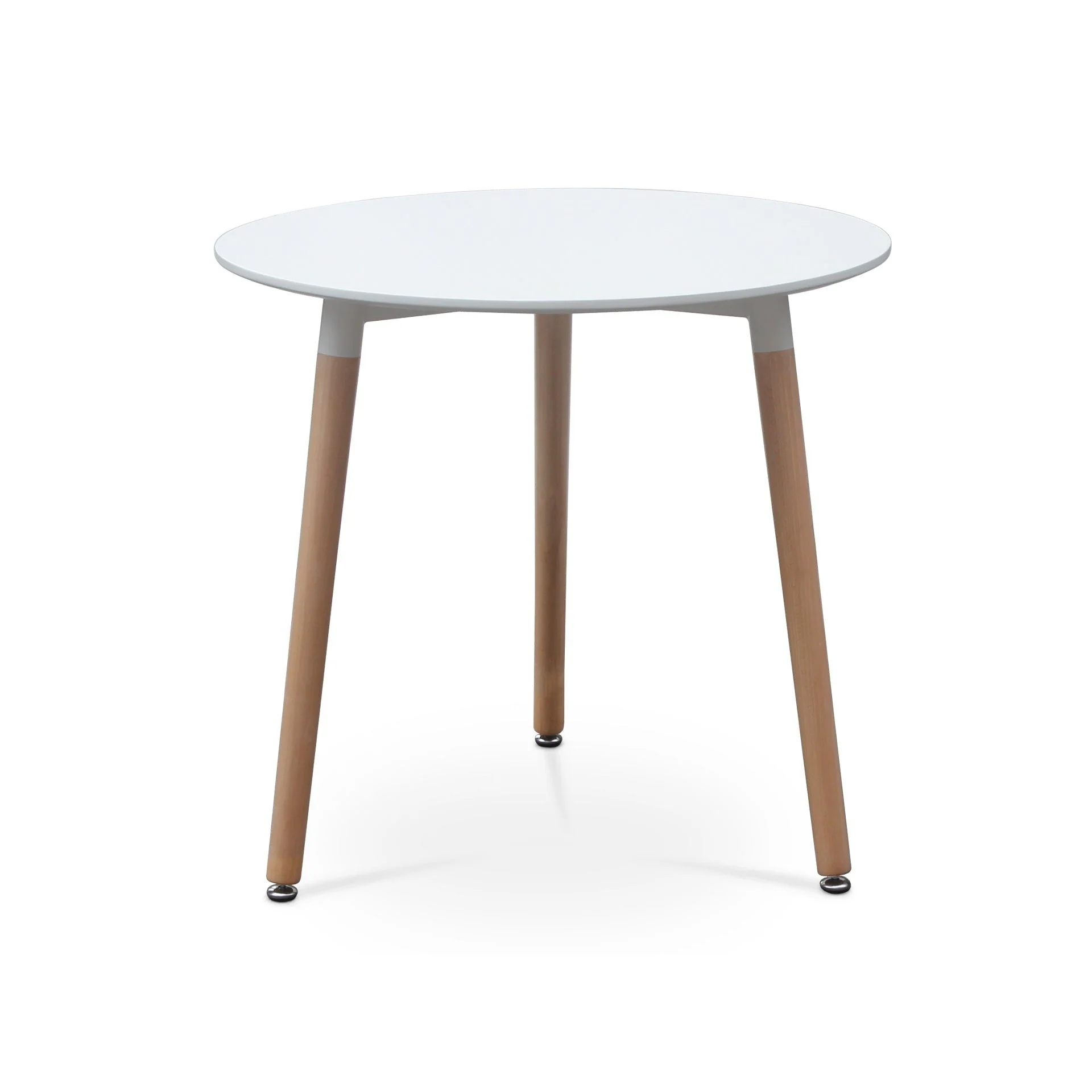 Finley Dining Table Round 80 x 76cm - White - Image 4