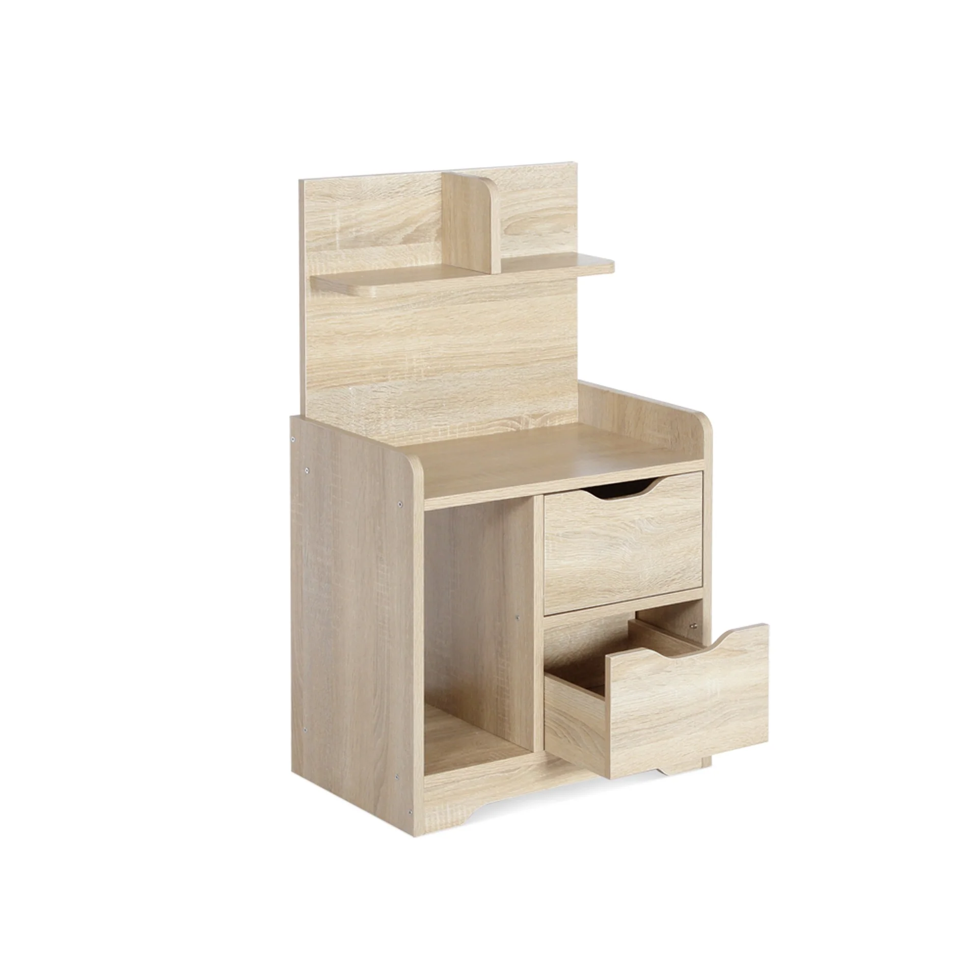 FINN Bedside Table with Shelves - Oak - Image 10