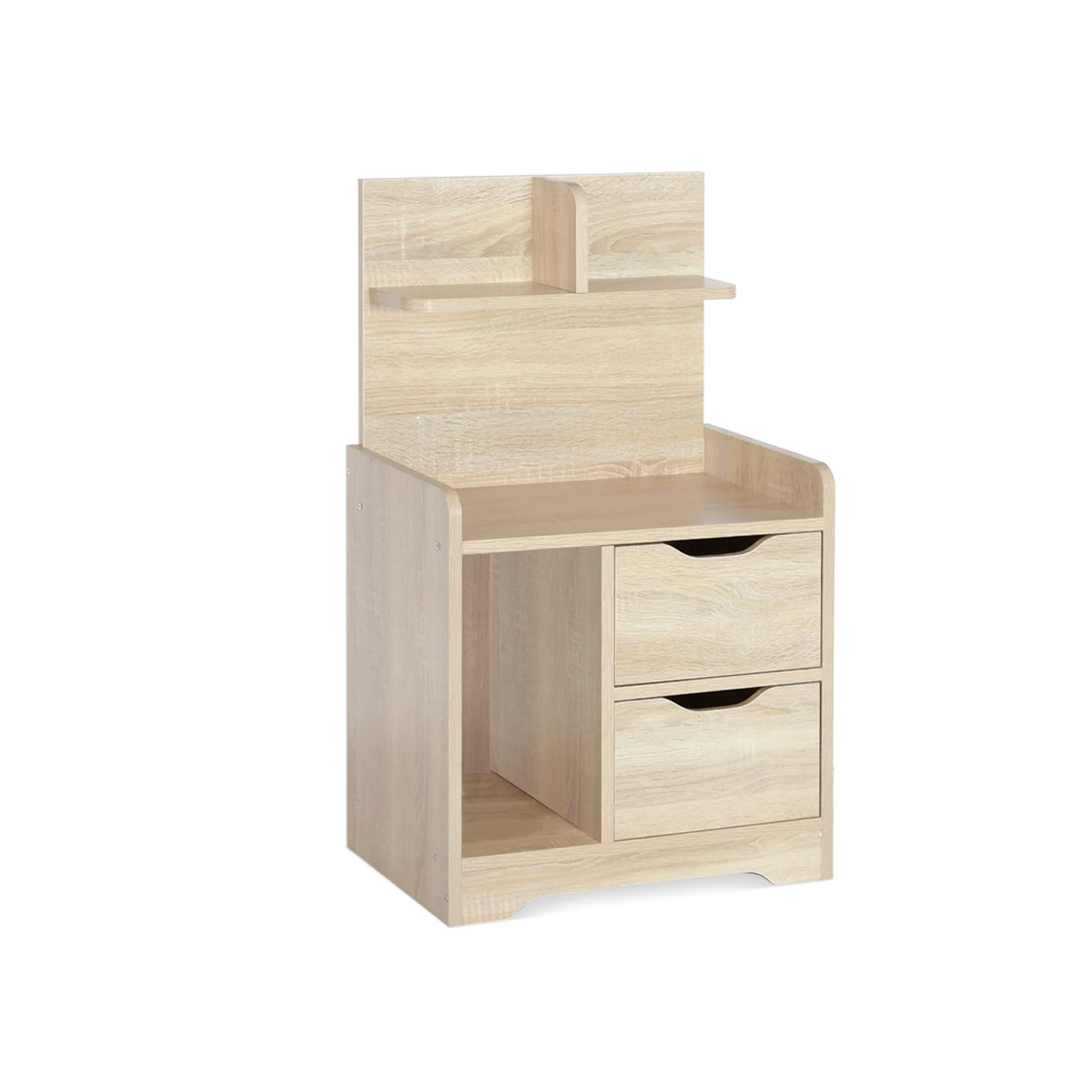 FINN Bedside Table with Shelves - Oak - Image 11