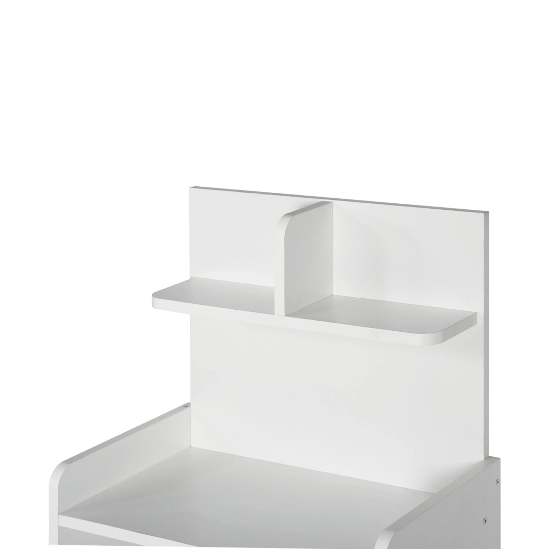 Finn Bedside Table with Shelves - White - Image 11