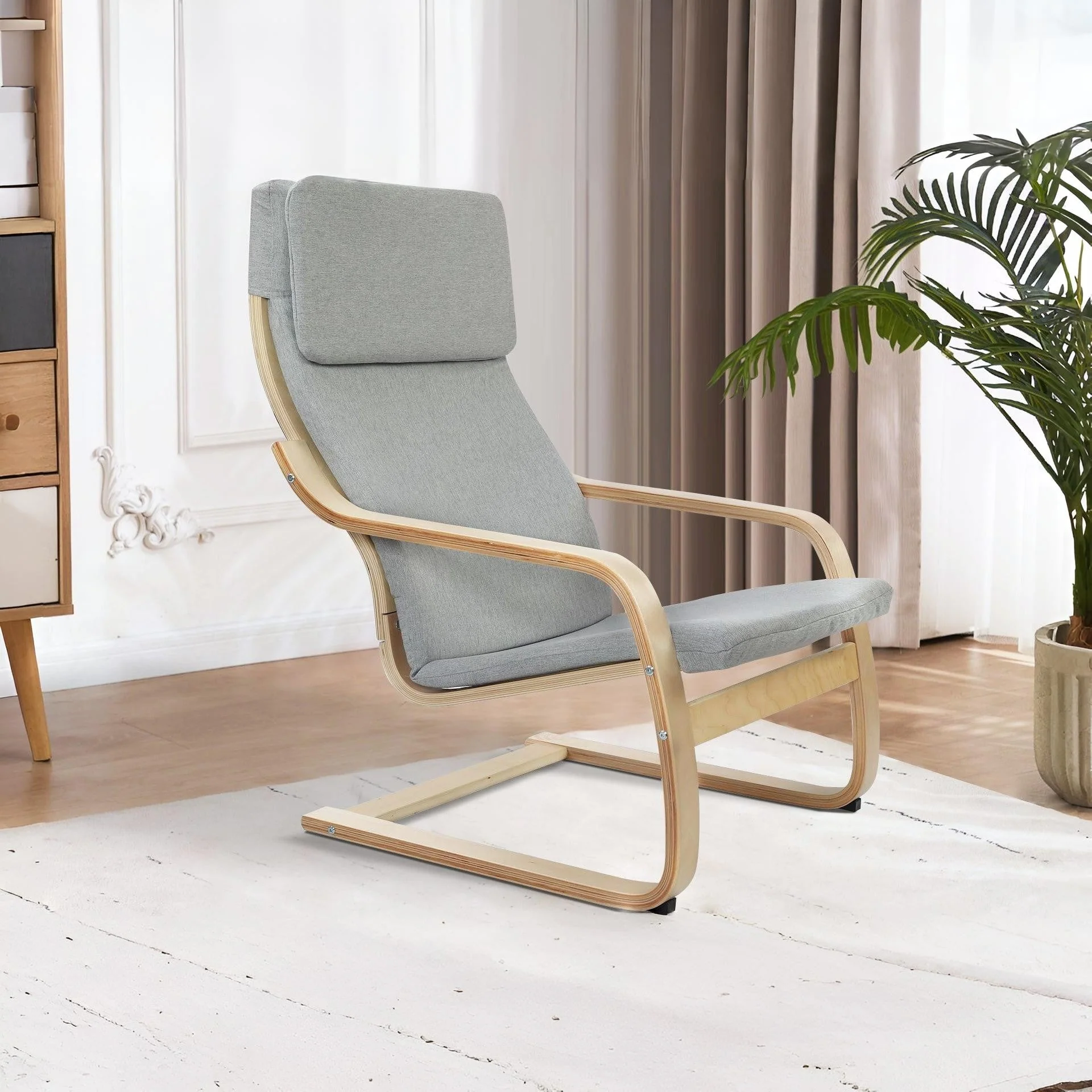 Fiona Bentwood Armchair - Grey