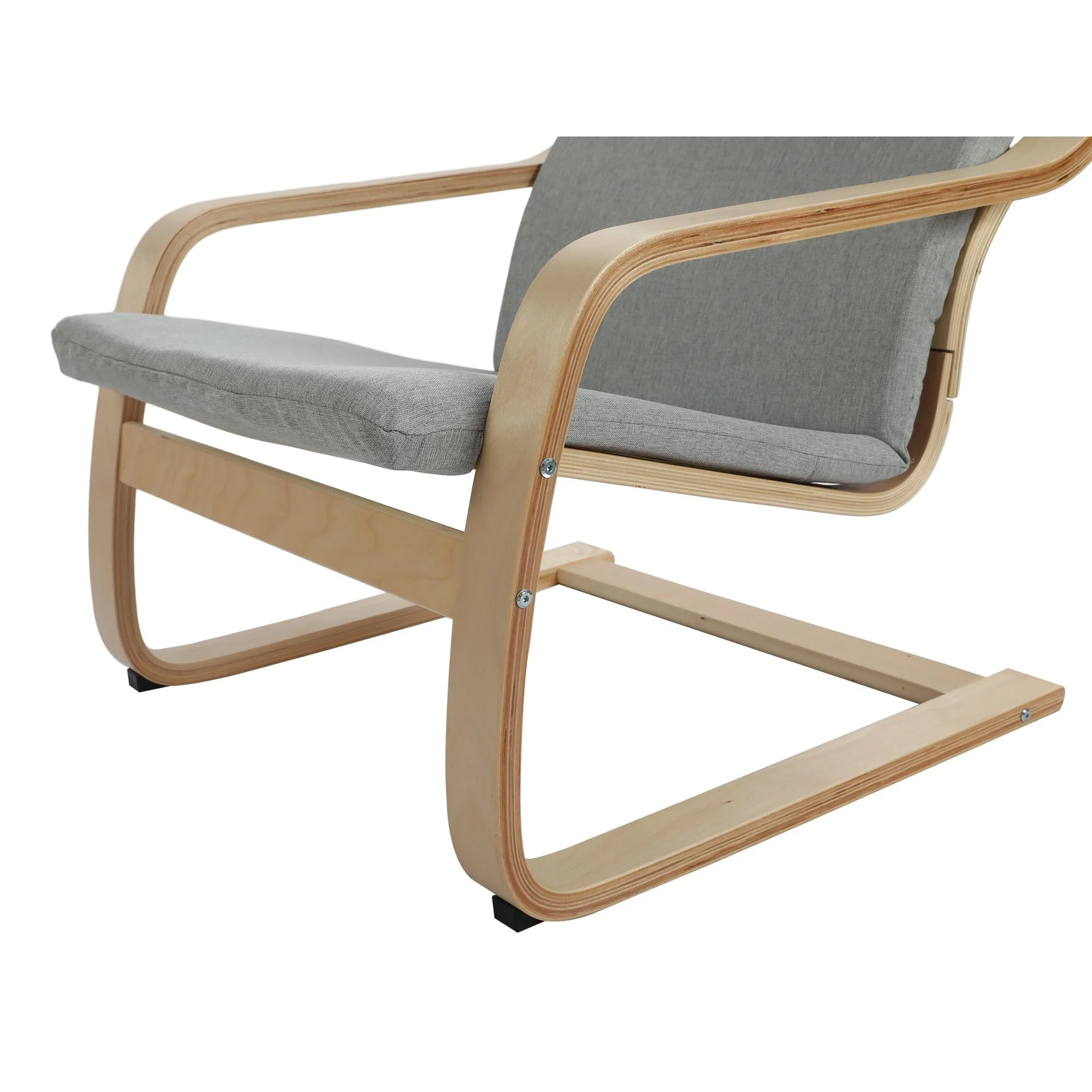 Fiona Bentwood Armchair - Grey - Image 7
