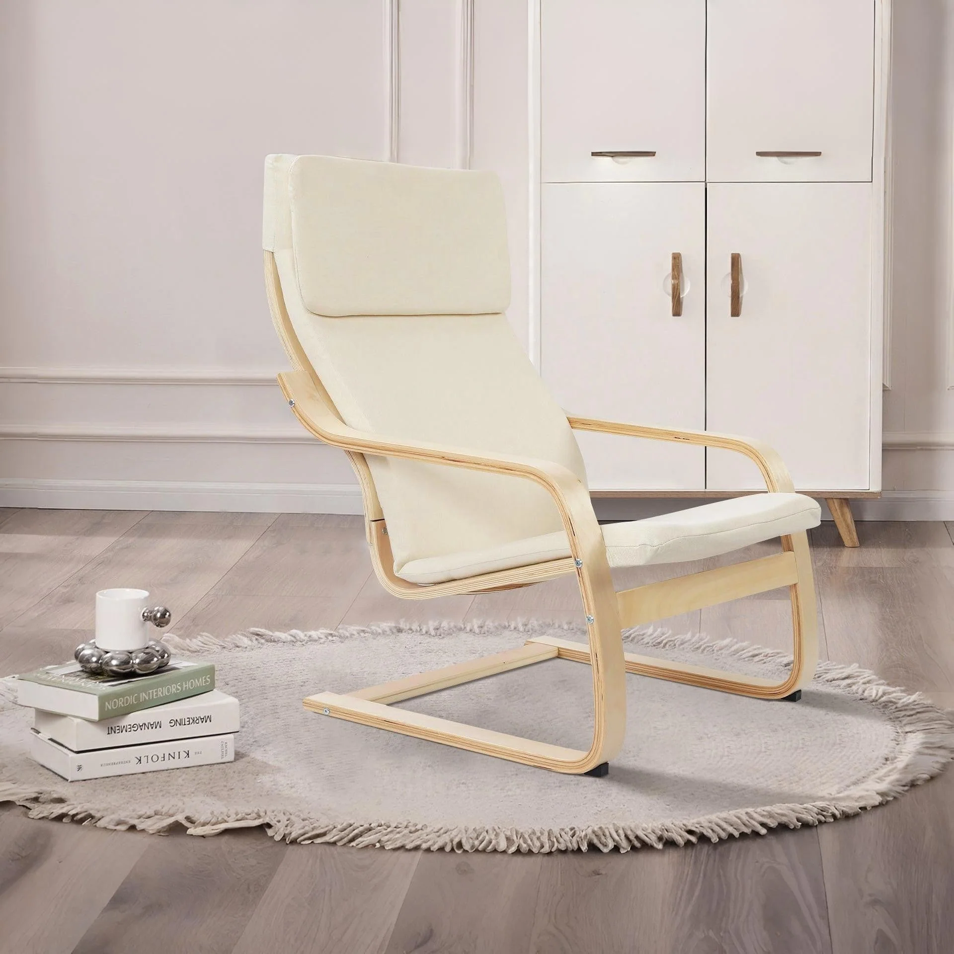 Fiona Bentwood Armchair - Oatmeal