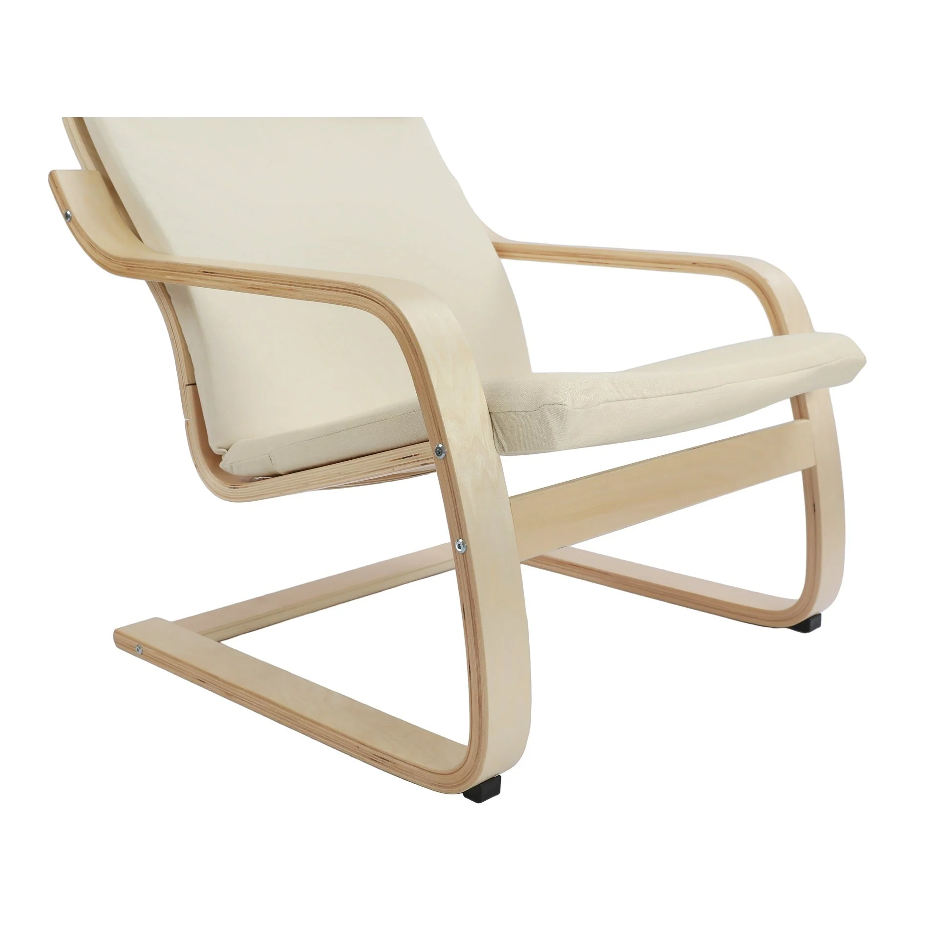 Fiona Bentwood Armchair - Oatmeal - Image 8