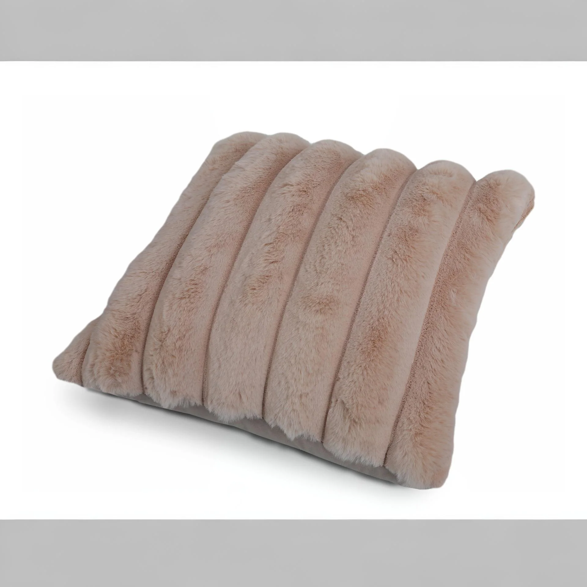 Fluffy Cushion Orange 45x45cm - Image 4