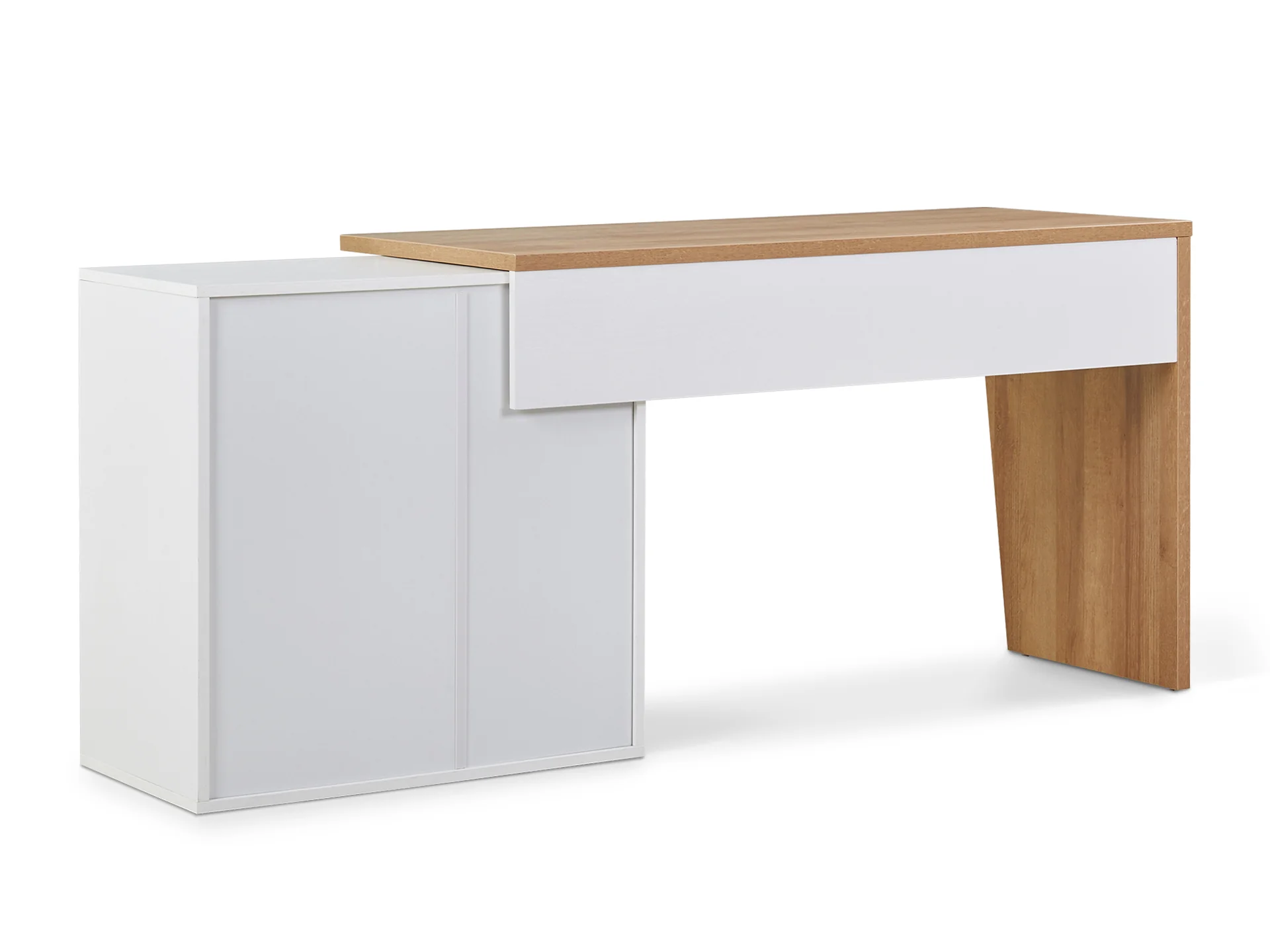 Flynn 170cm Computer Desk - Oak - Image 4