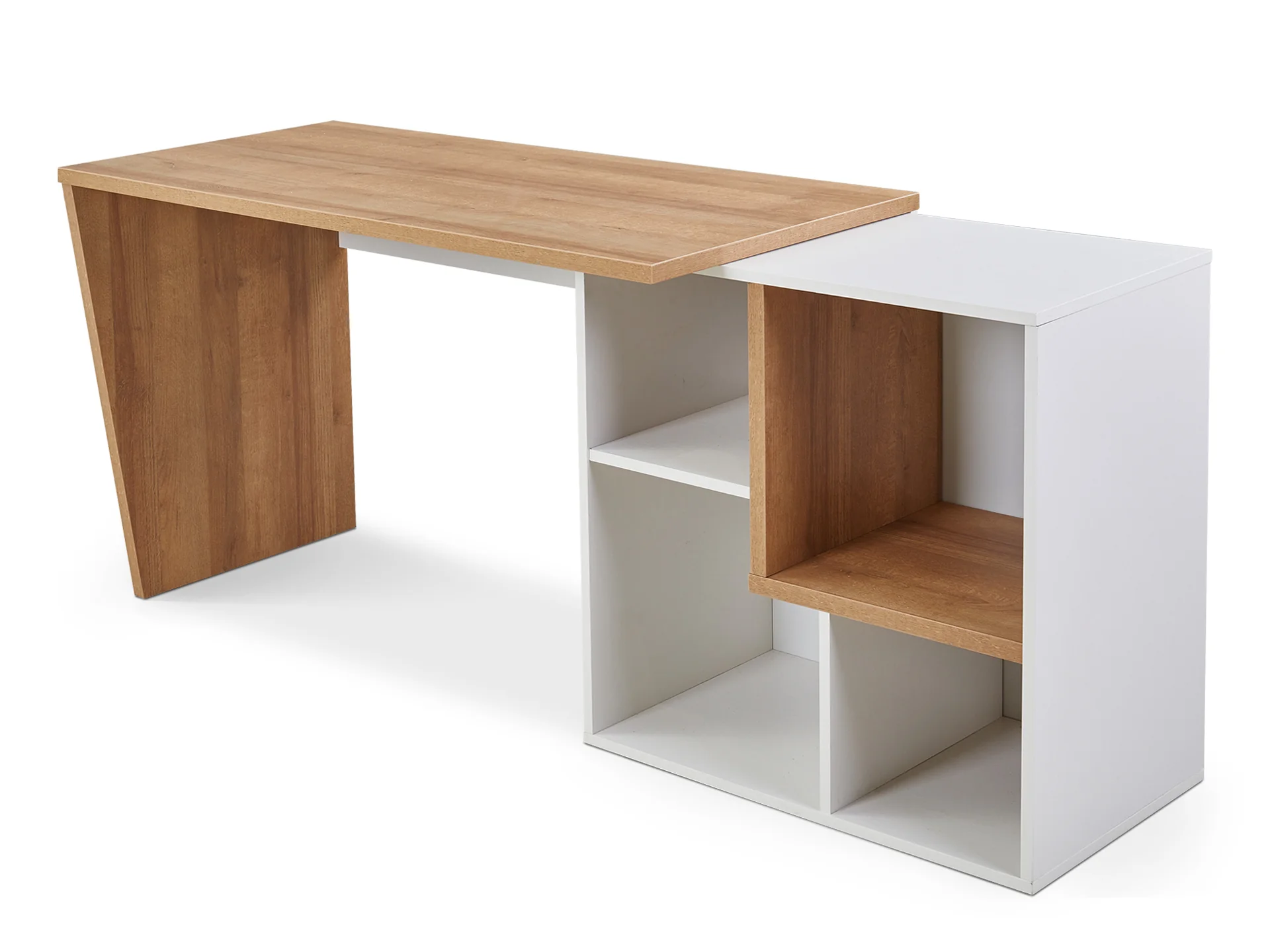 Flynn 170cm Computer Desk - Oak - Image 8