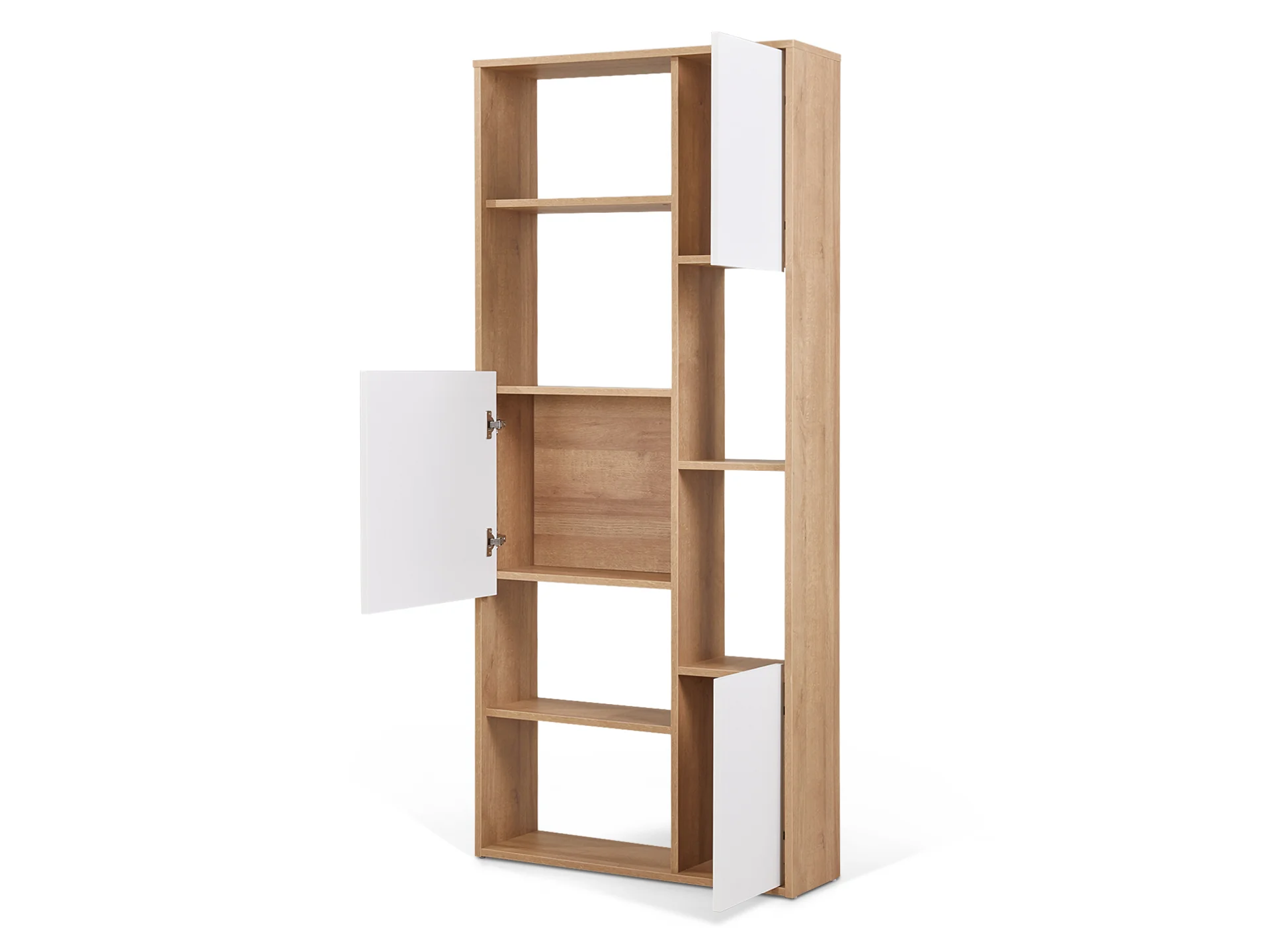 Flynn Wooden Bookshelf - Oak - Image 4