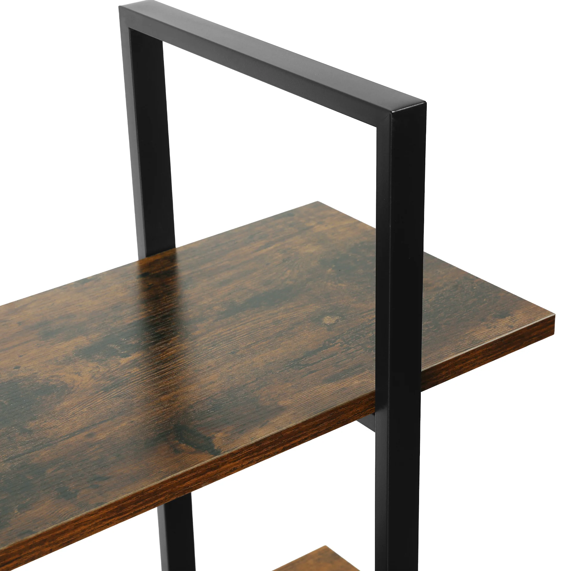Forge 3 Tier Bookshelf - Rustic Brown - Image 9