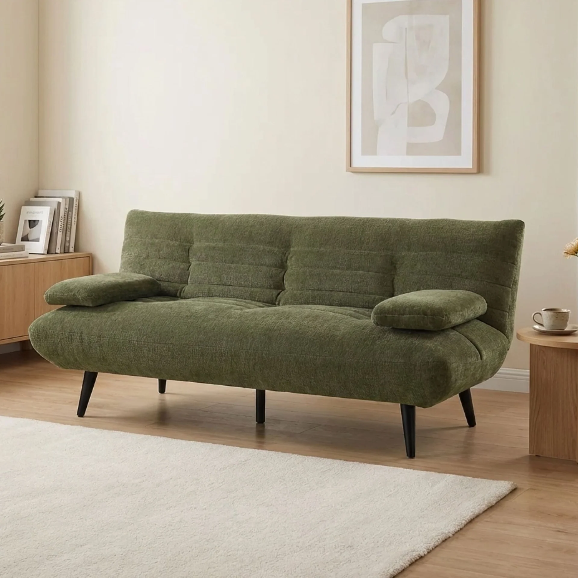 Fowey 3 Seater Sofa Bed - Green