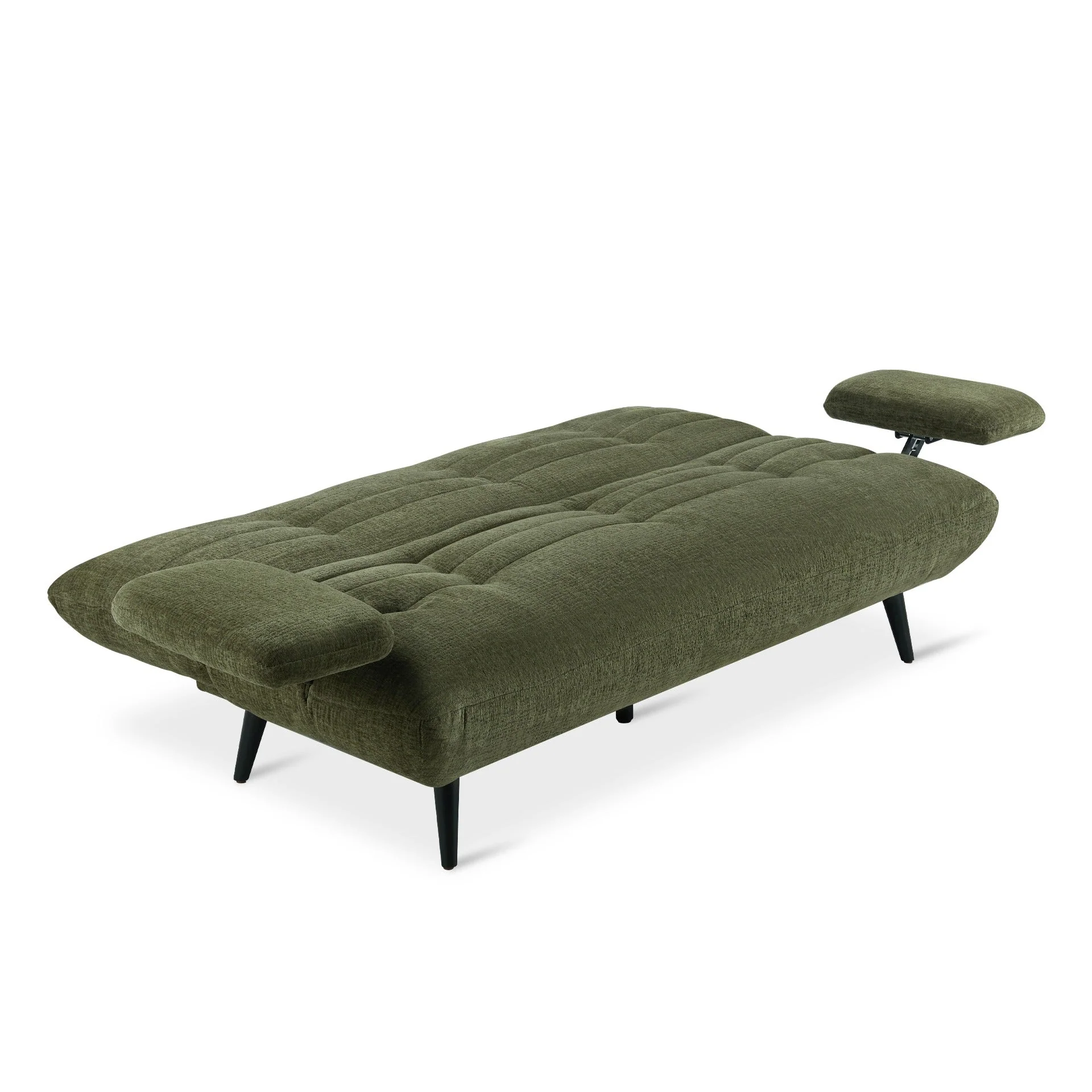 Fowey 3 Seater Sofa Bed - Green - Image 10