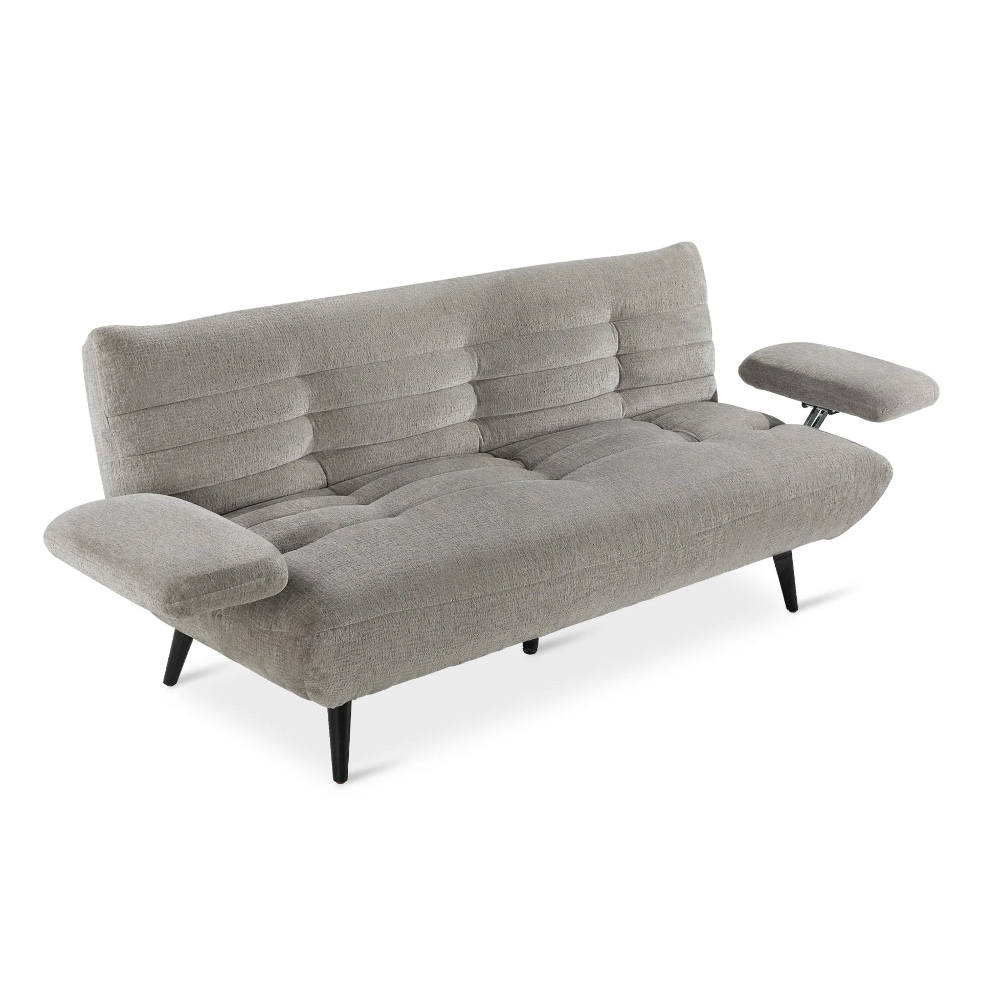 Fowey 3 Seater Sofa Bed - Grey - Image 4