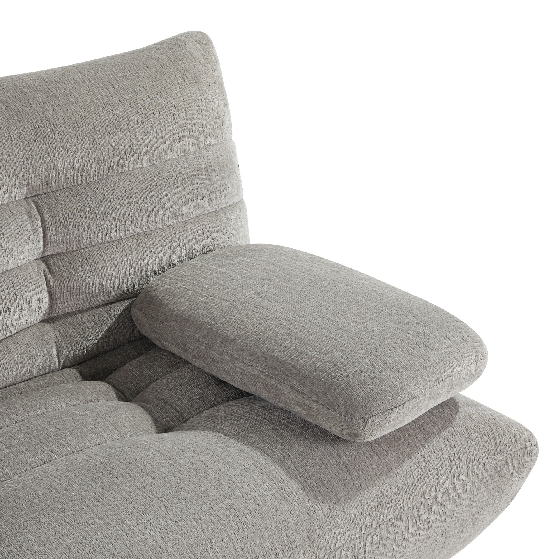 Fowey 3 Seater Sofa Bed - Grey - Image 7