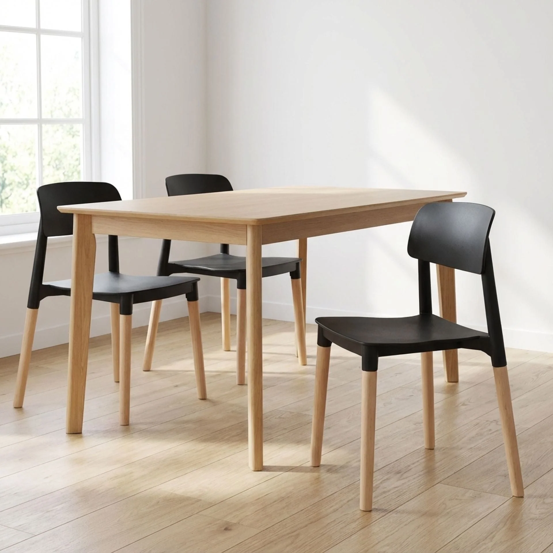 Fox Dining Chair - Set of 4 - Black - Image 4