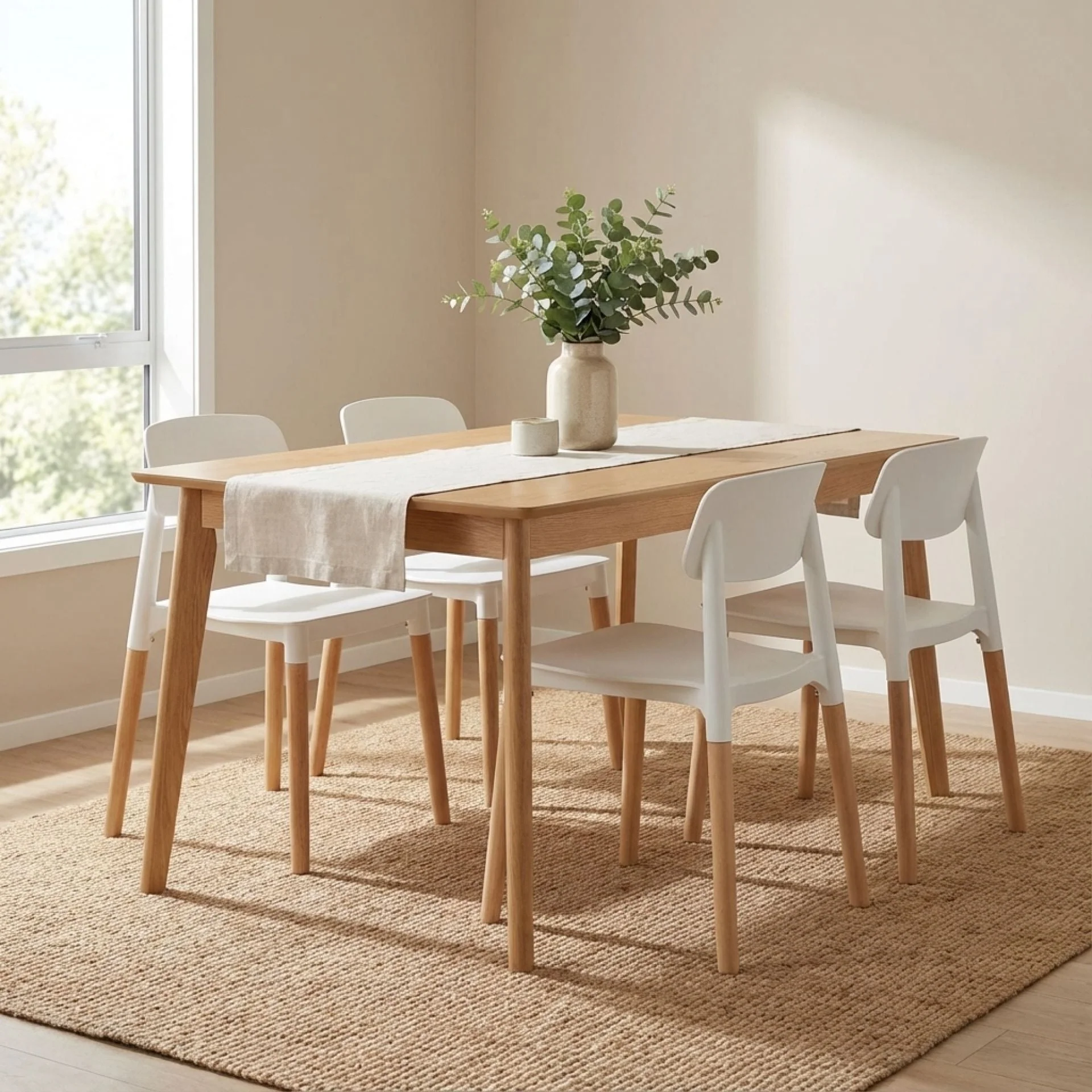 Fox Dining Chair - Set of 4 - White - Image 3