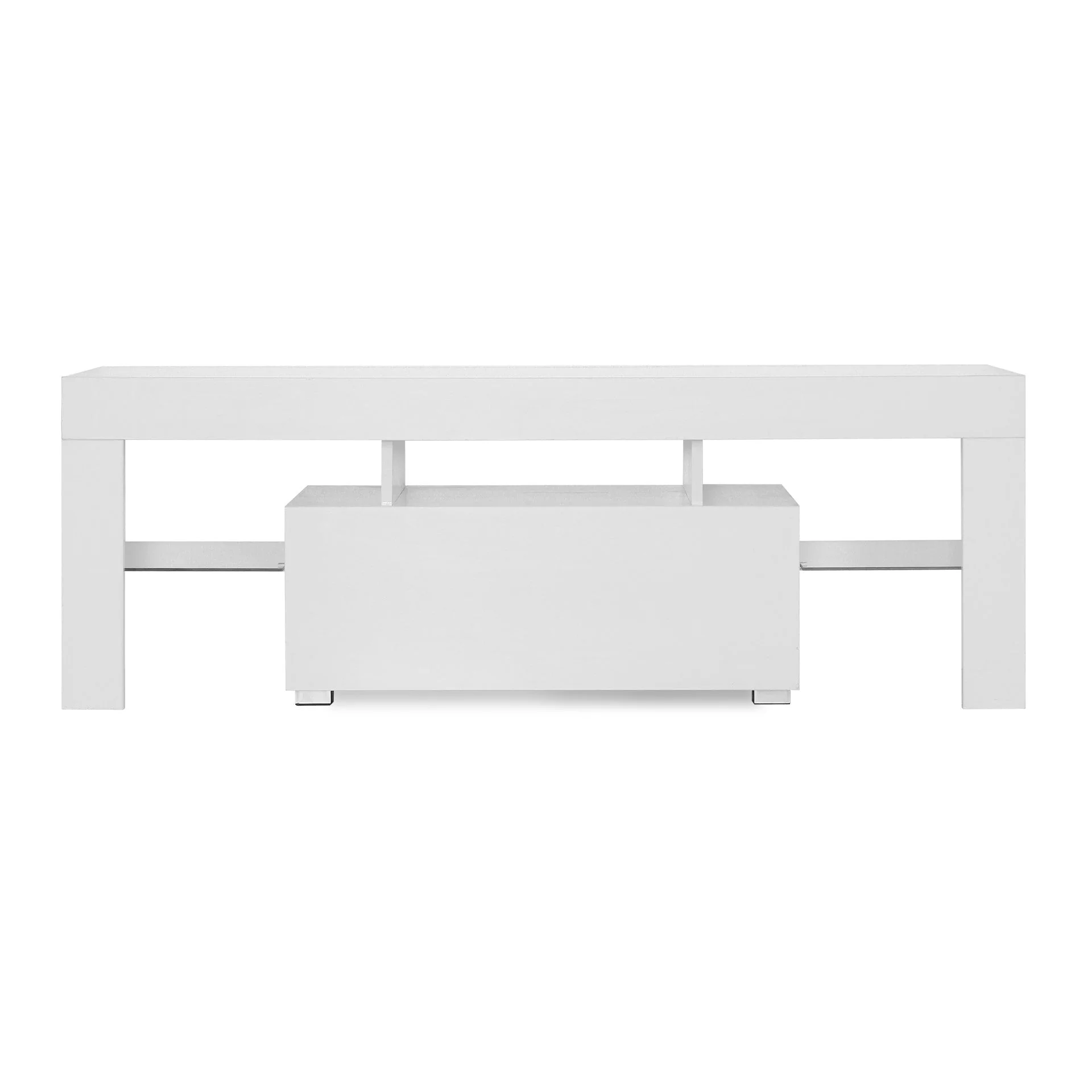 Frannie 1.3m LED Entertainment Unit - White - Image 10