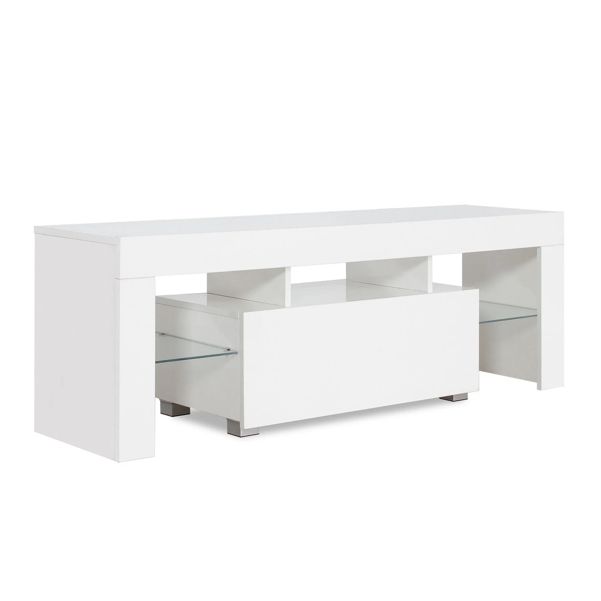 Frannie 1.3m LED Entertainment Unit - White - Image 14