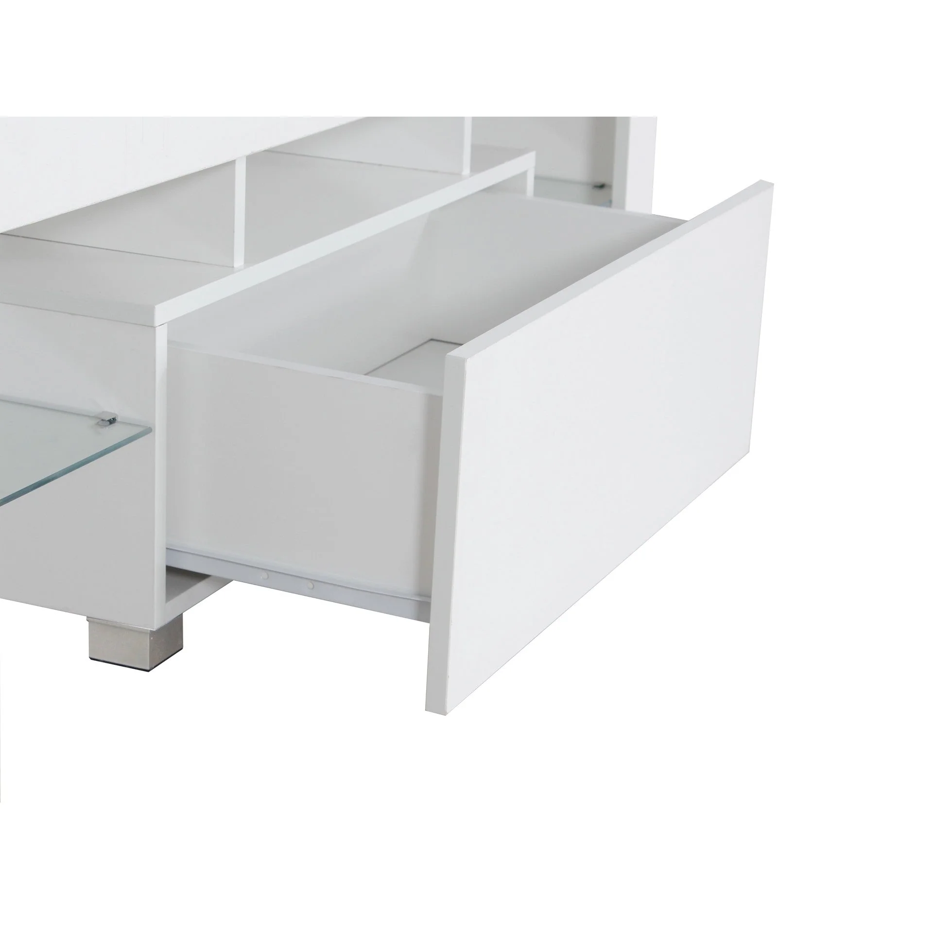 Frannie 1.3m LED Entertainment Unit - White - Image 16