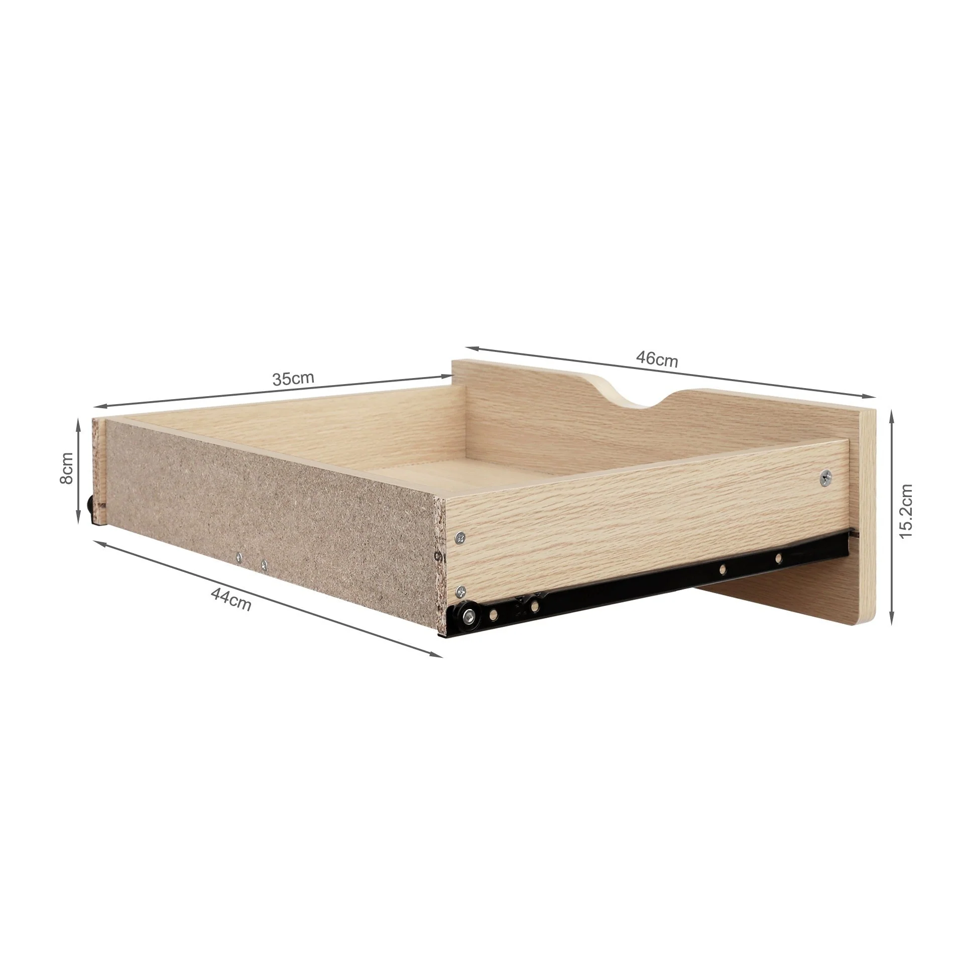 Fredy Bedside Table - Natural Oak - Image 10
