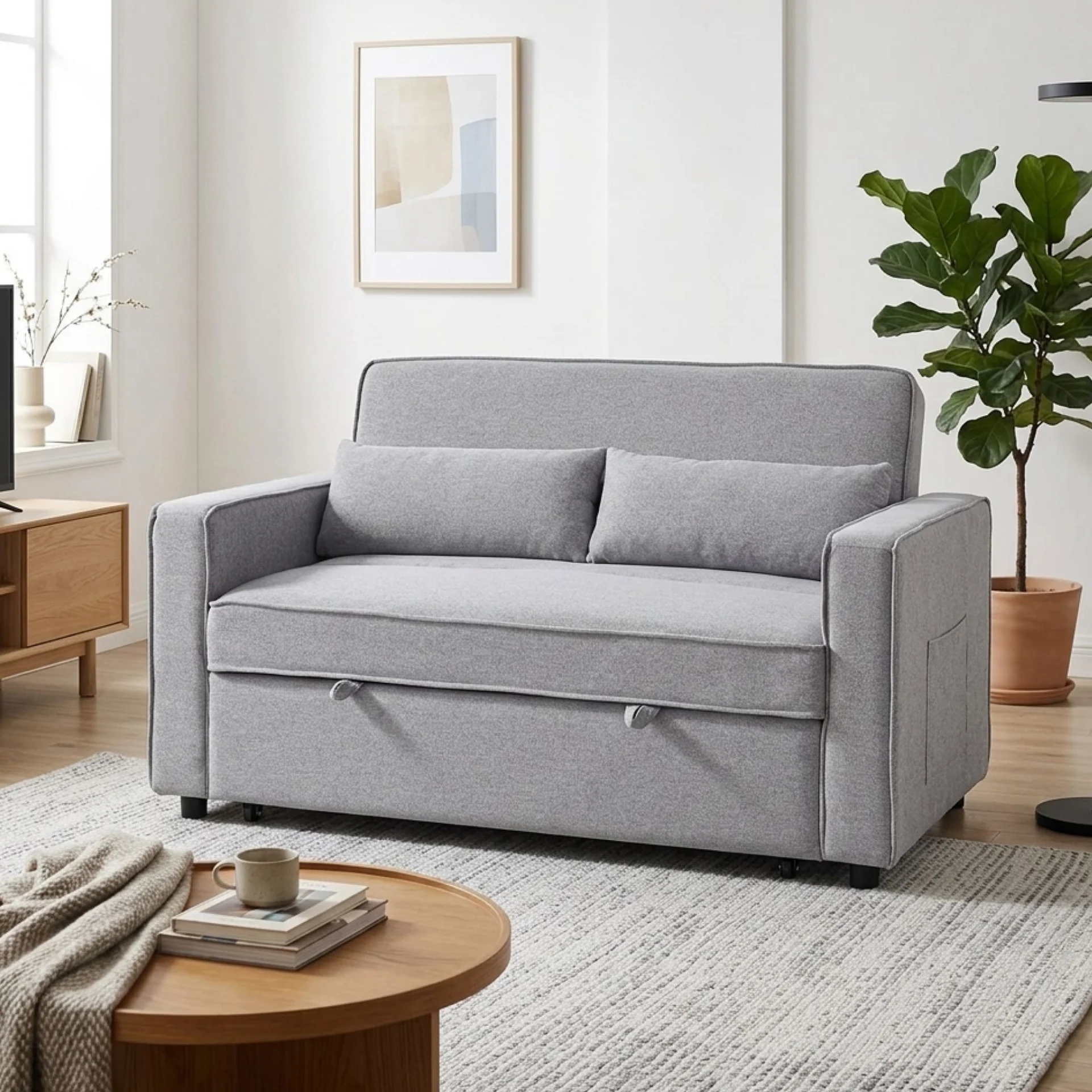 Freyja 2 Seater Sofa Bed - Grey